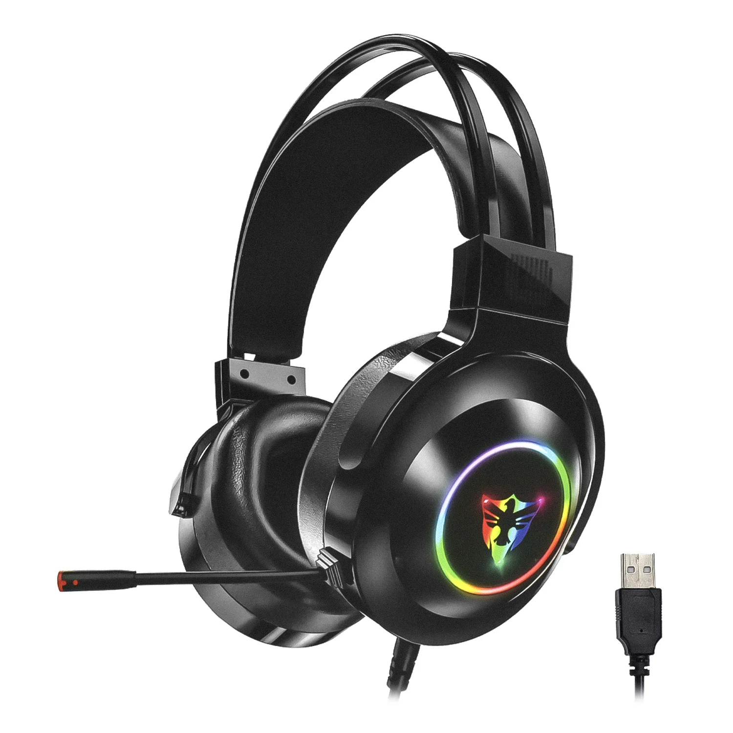 Headset Gamer Satellite AE-302 RGB USB - Preto