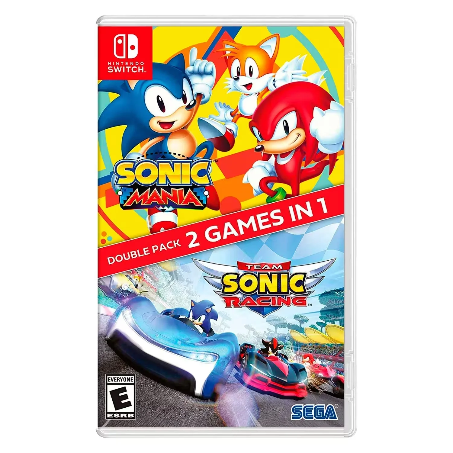 Jogo  Sonic Mania + Team Sonic Racing Double Pack para Nintendo Switch