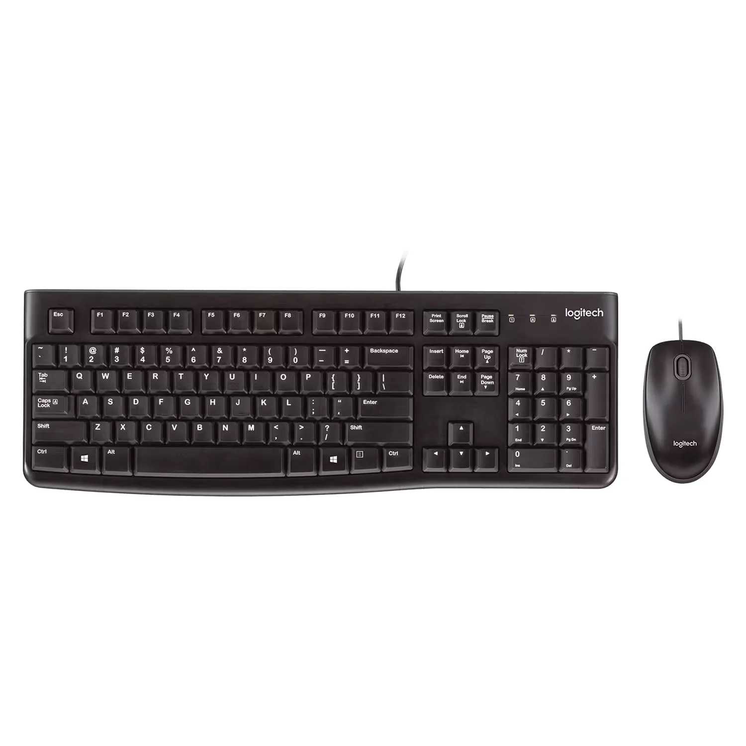 Kit Teclado e Mouse Logitech MK120 920-004428 USB Espanhol - Preto