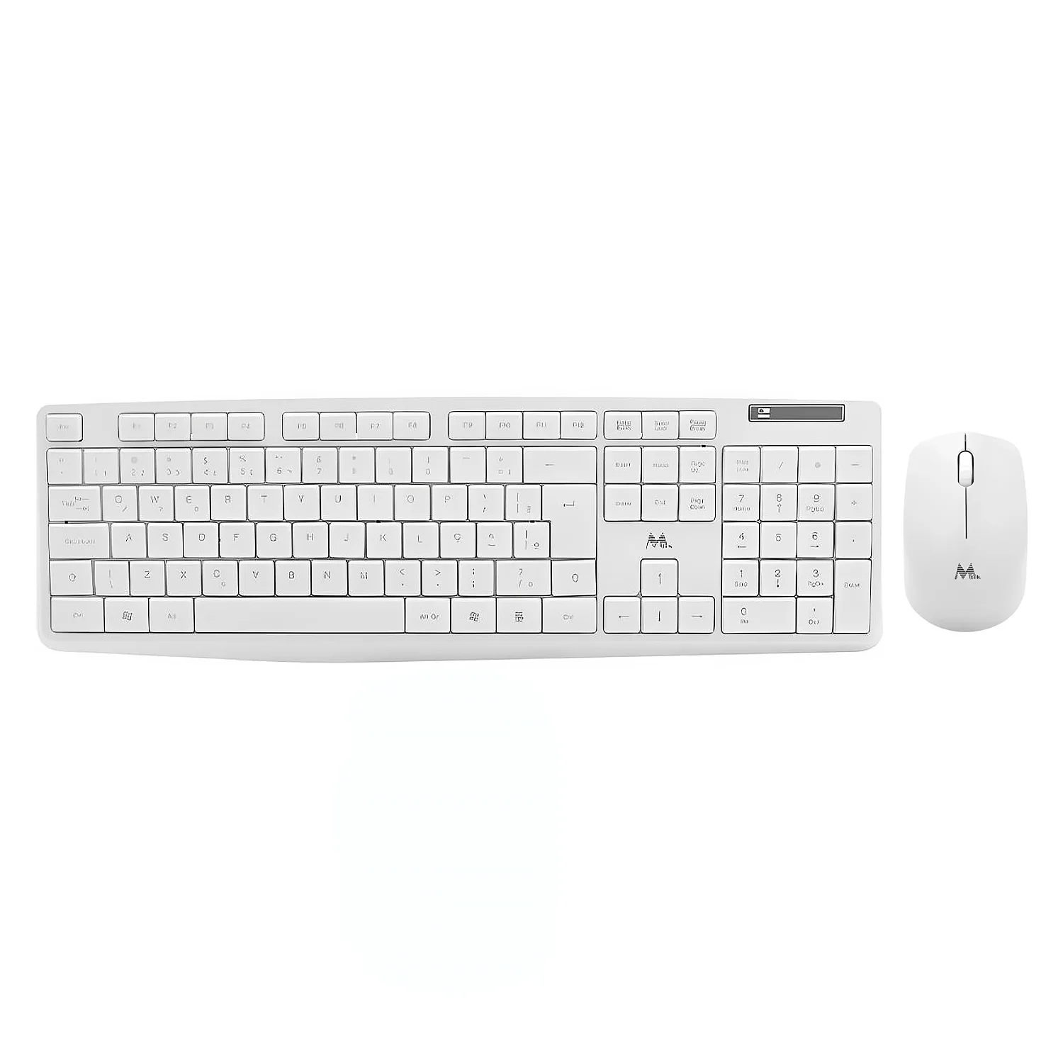 Kit Teclado e Mouse MTEK KM-5239W Sem Fio Português - Branco