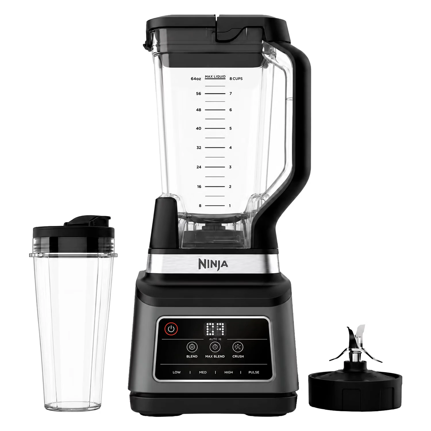 Liquidificador Ninja Auto-IQ BN750EU 2 em 1 1200W 2.1L 220V - Preto