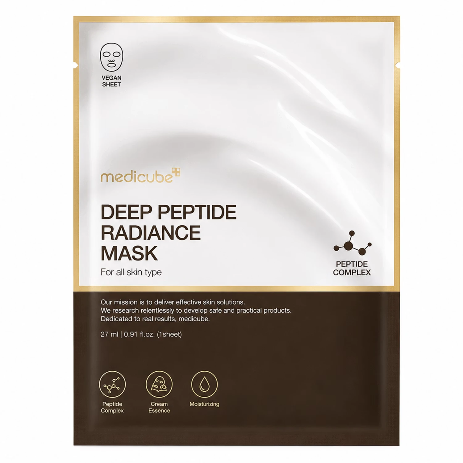 Máscara Facial Medicube Deep Peptide Radiance Mask 27ml