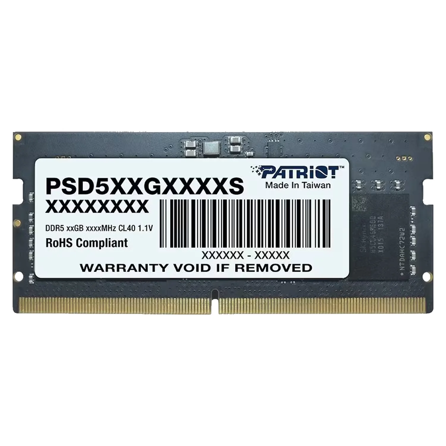 Memória Patriot Signature 16GB DDR5 4800MHz para Notebook - PSD516G480081S