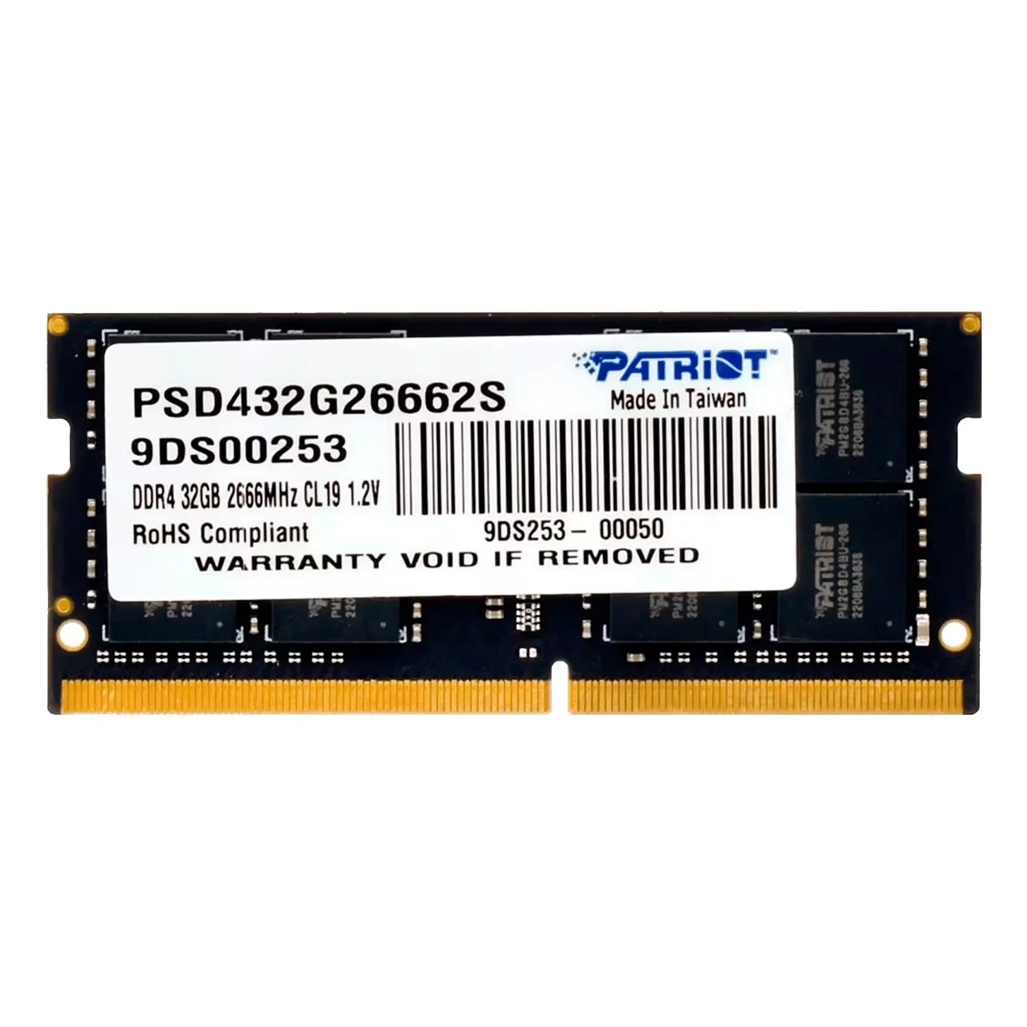Memória Patriot Signature 32GB DDR4 2666MT/s para Notebook - PSD432G26662S
