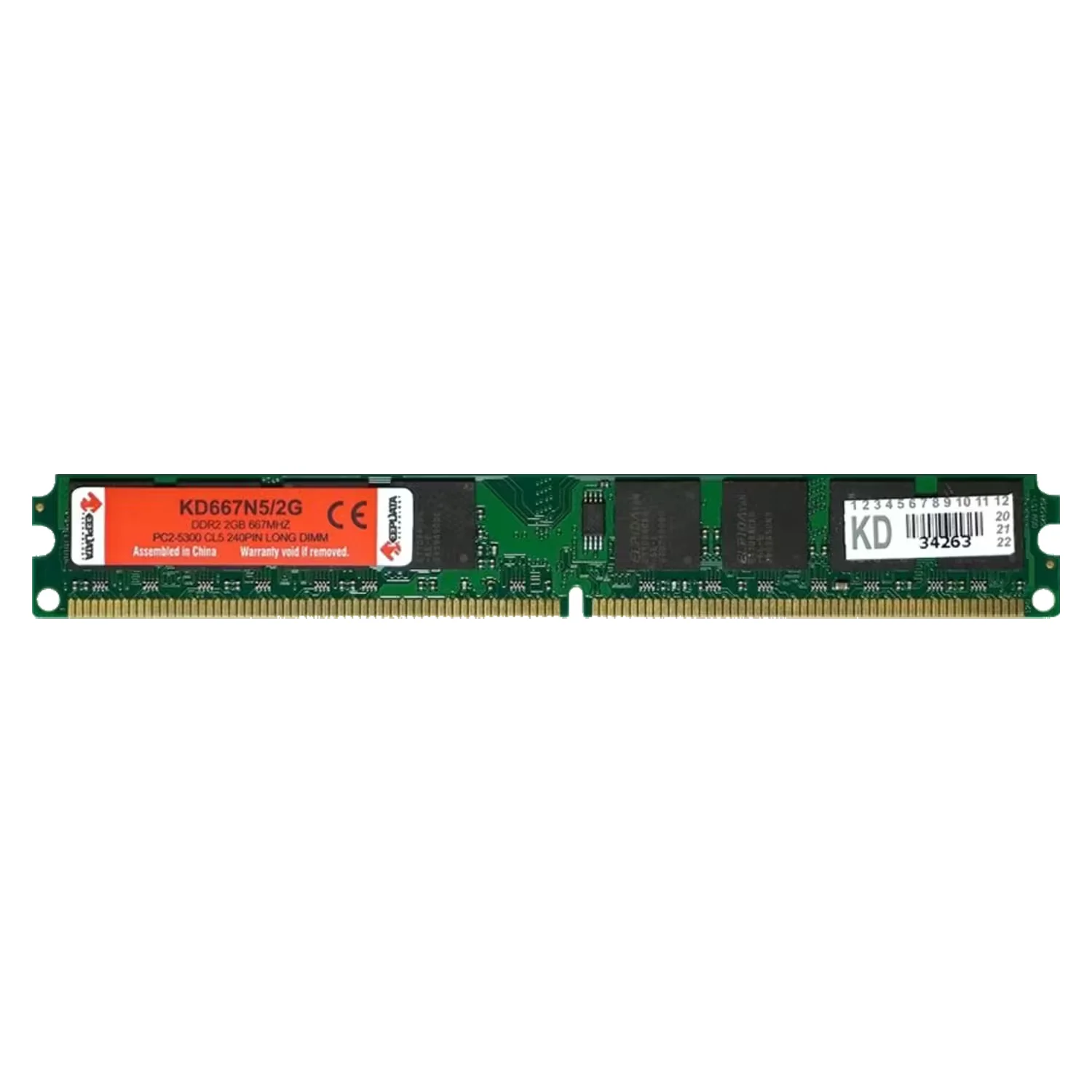 Memória RAM Keepdata 2GB DDR2 667MHz - KD667N5/2G