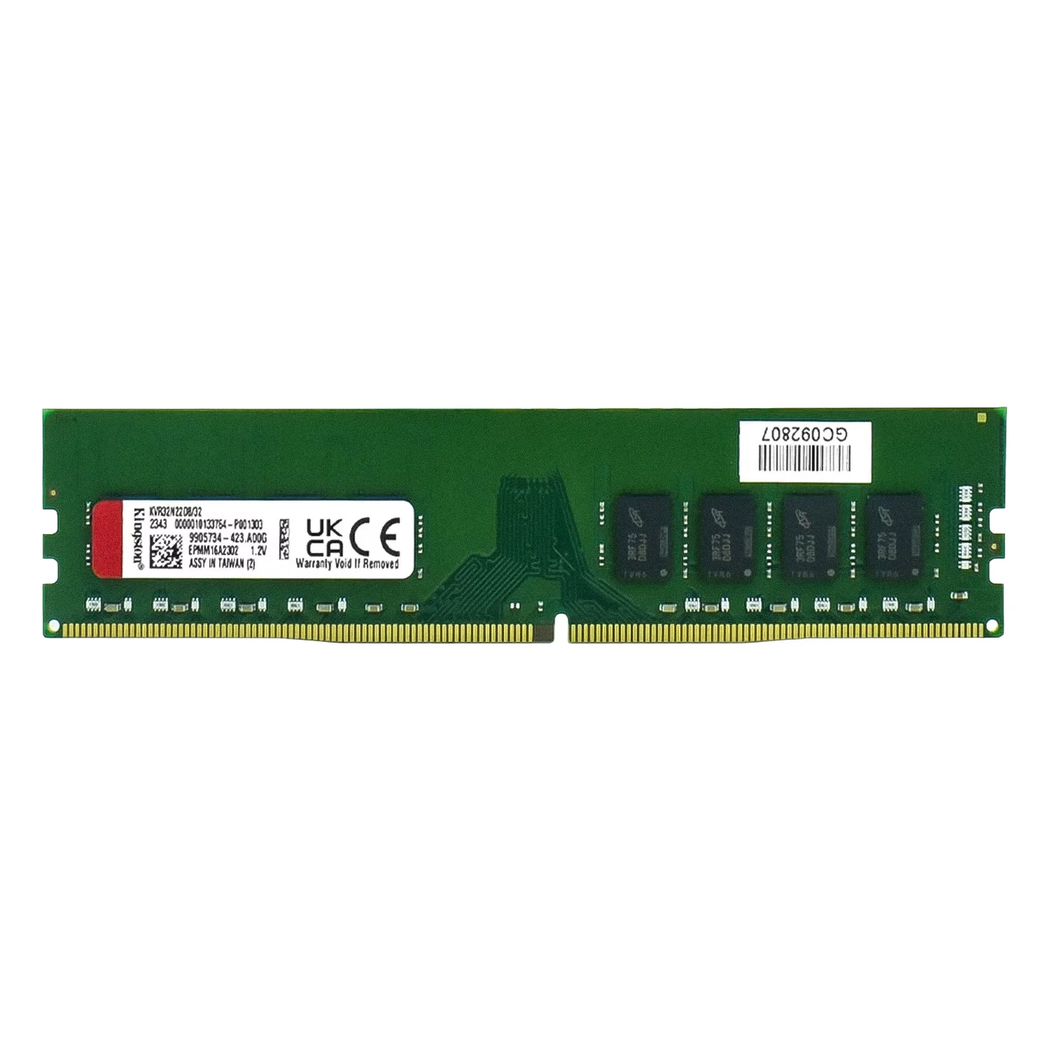 Memória RAM Kingston 16GB DDR4 3200 MHz - KVR32N22D8/16