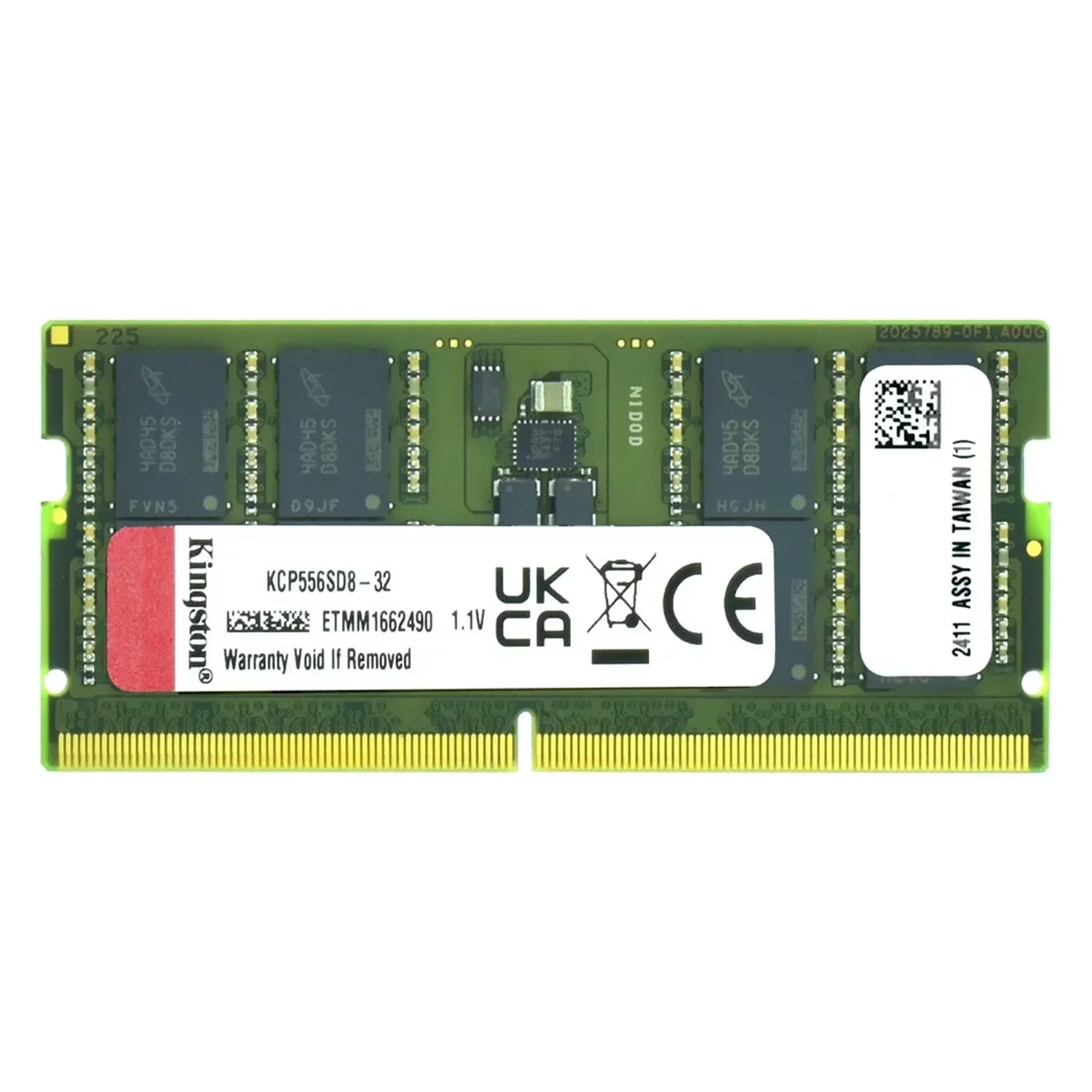 Memória RAM Kingston 32GB DDR5 5600MT/s para Notebook - KCP556SD8-32