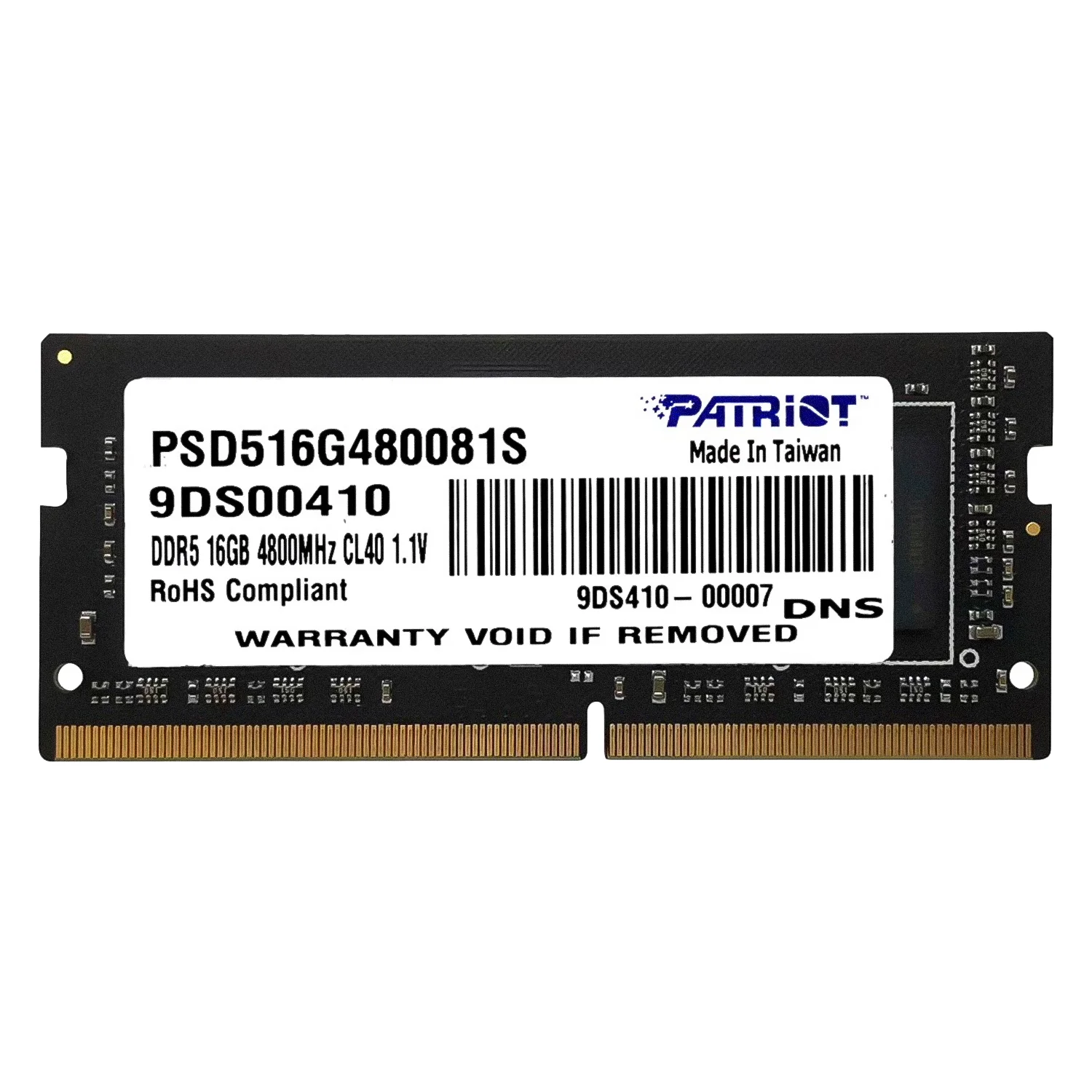 Memória RAM Patriot Signature 16GB DDR5 4800 MHz - PSD516G480081S