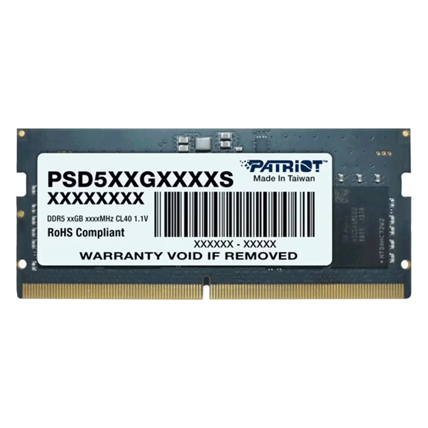 Memória RAM Patriot Signature 16GB DDR5 5600MHz para Notebook - PSD516G560081S