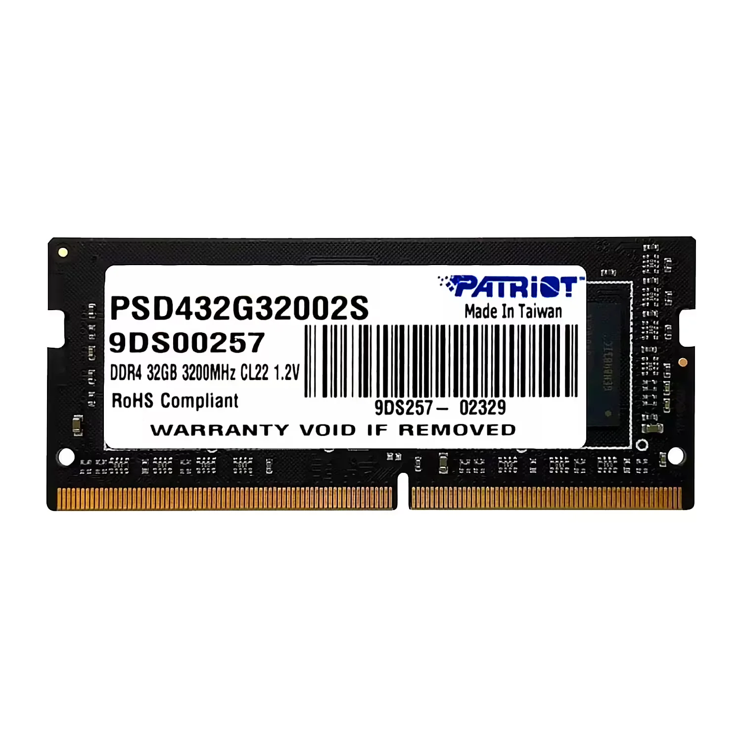 Memória RAM Patriot Signature 32GB DDR4 3200MHz para Notebook - PSD432G32002S