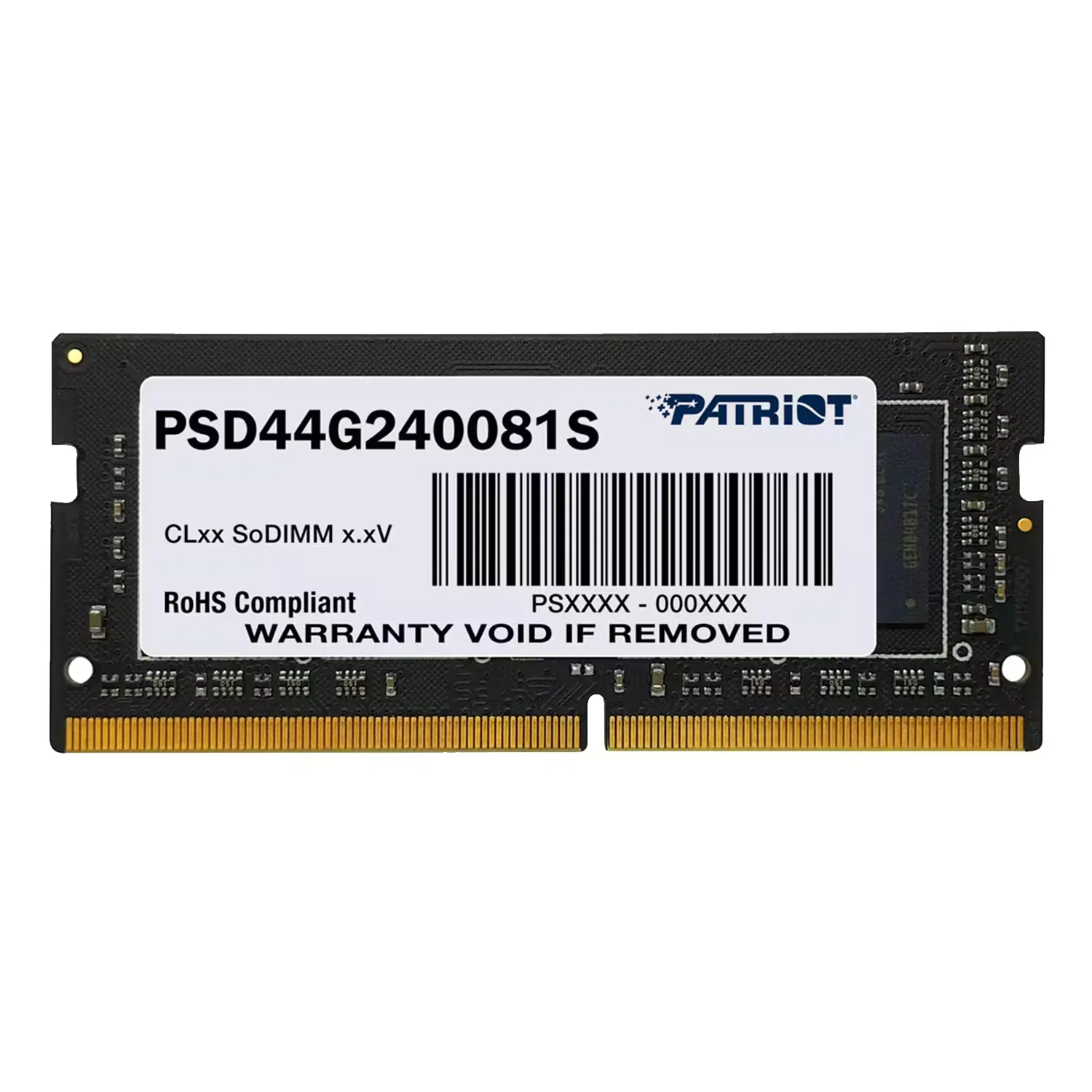 Memória RAM Patriot Signature 4GB DDR4 2400MT/s para Notebook - PSD44G240081S