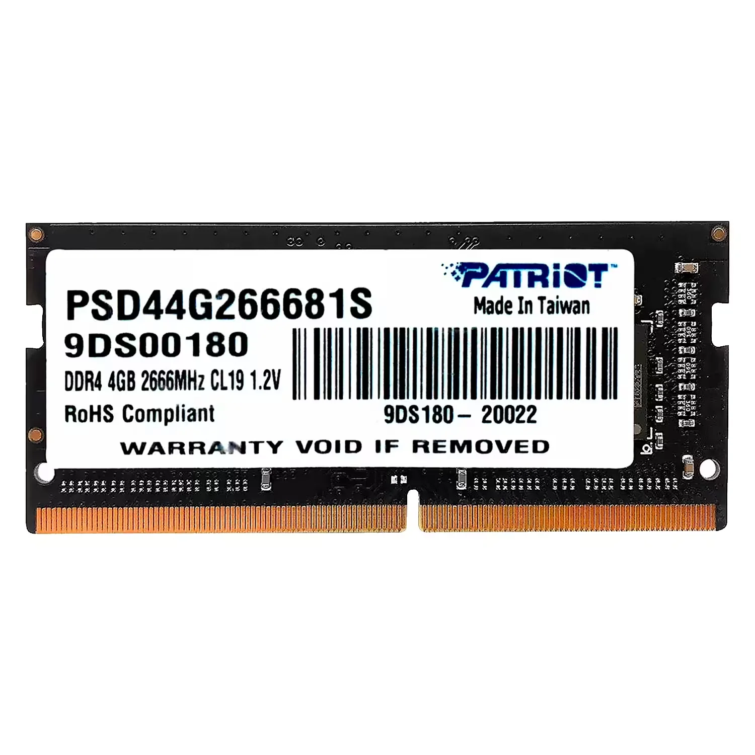 Memória RAM Patriot Signature 4GB DDR4 2666MHZ para Notebook  - PSD44G266681S