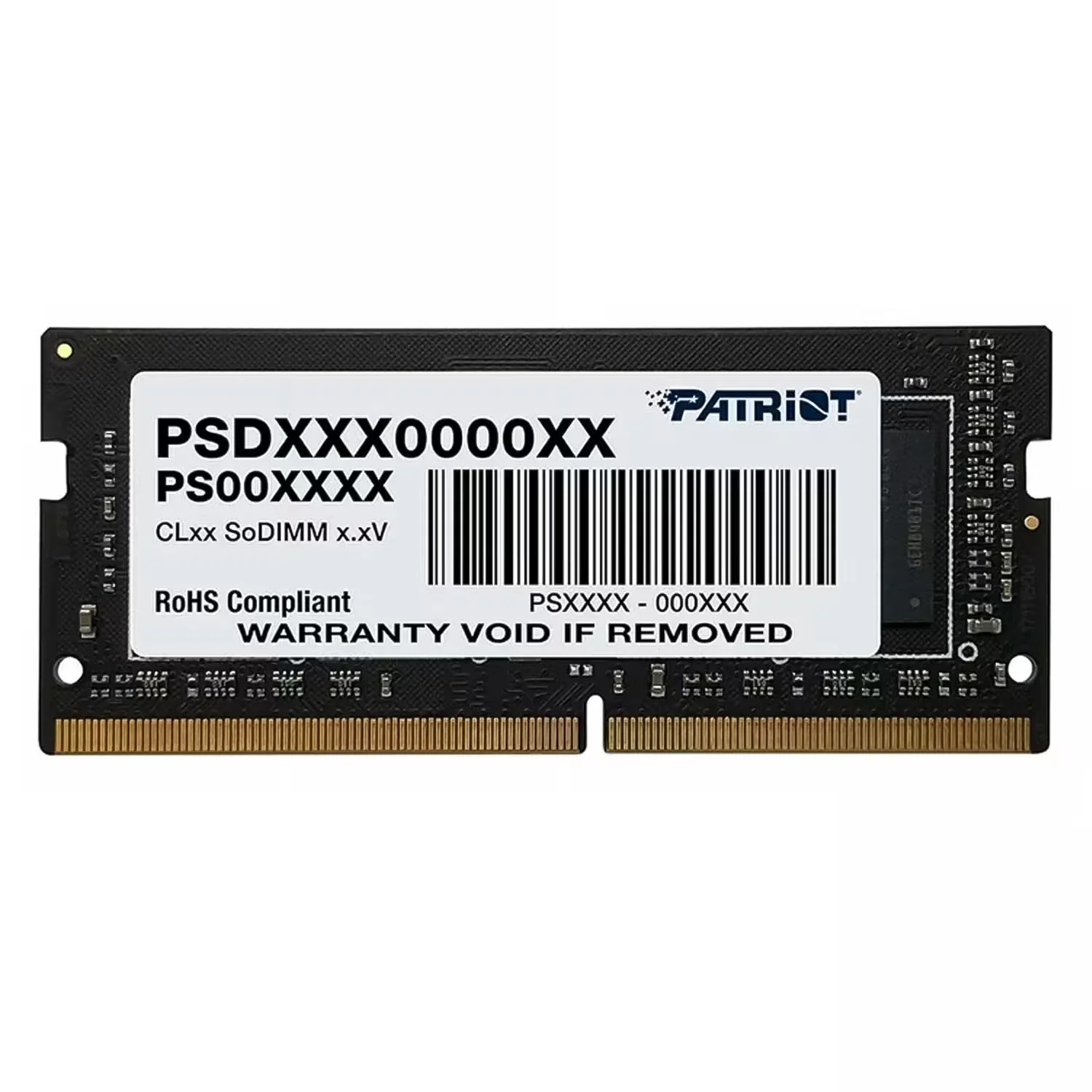 Memória RAM Patriot Signature Line 8GB DDR4 2666MT/s para Notebook- PSD48G26662S