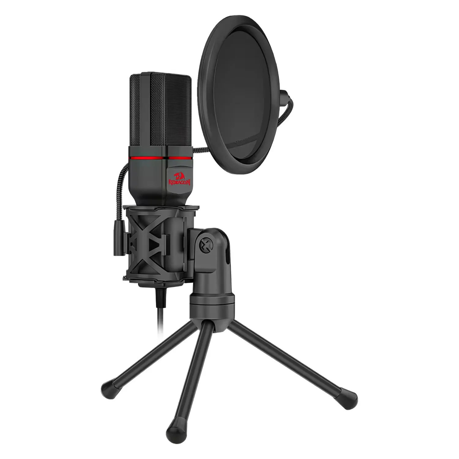 Microfone Condensador Gamer Redragon Seyfert GM100 16kHz - Preto