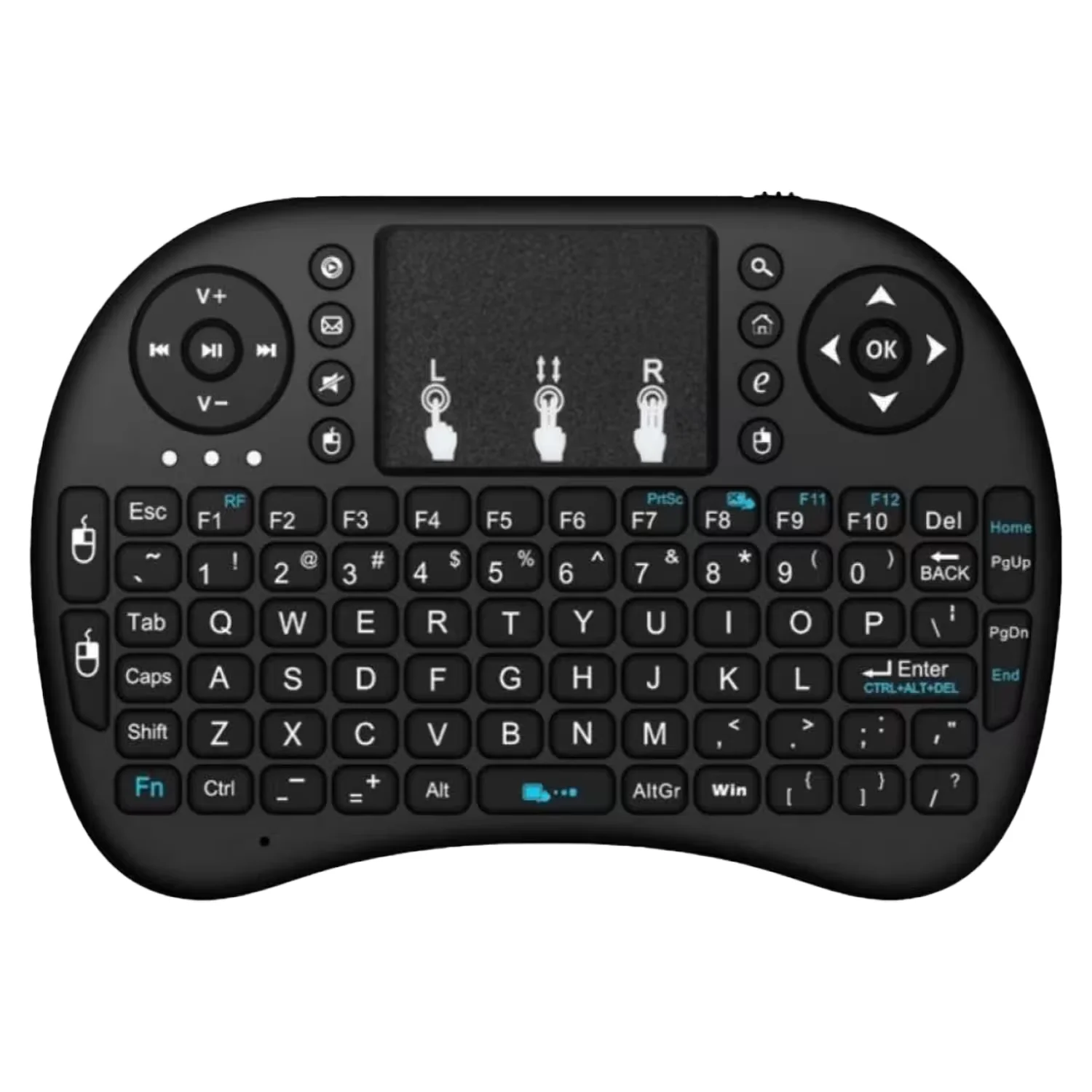 Mini Teclado Touchpad Satellite AK-723G - Preto