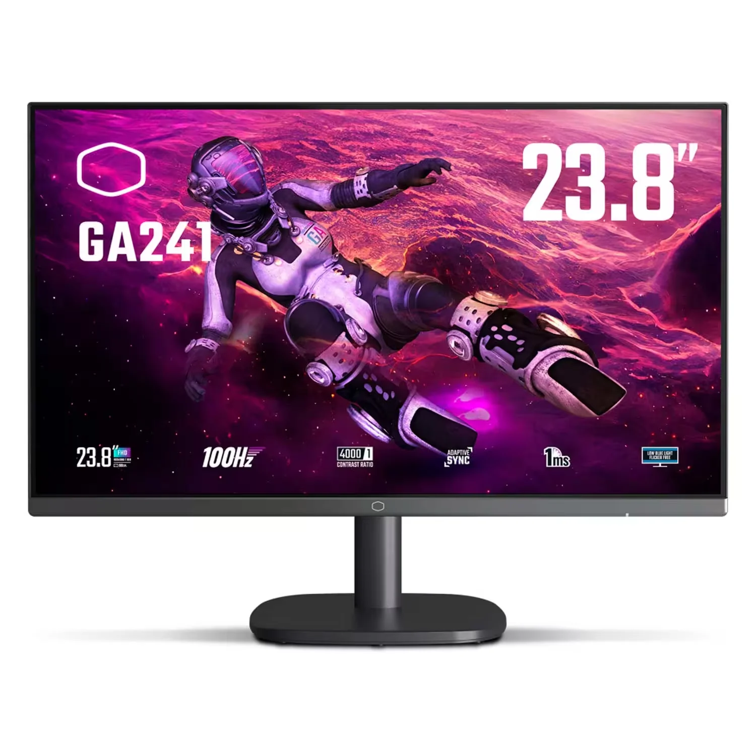 Monitor Gamer Cooler Master GA241 CMI-GA241-US 23.8" Full HD 100Hz VA - Preto