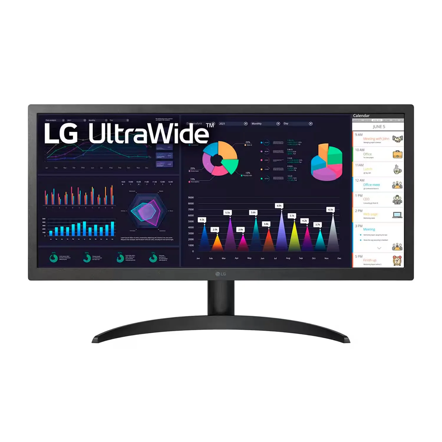 Monitor Gamer LG 26WQ500B 26" Full HD 75Hz IPS - Preto