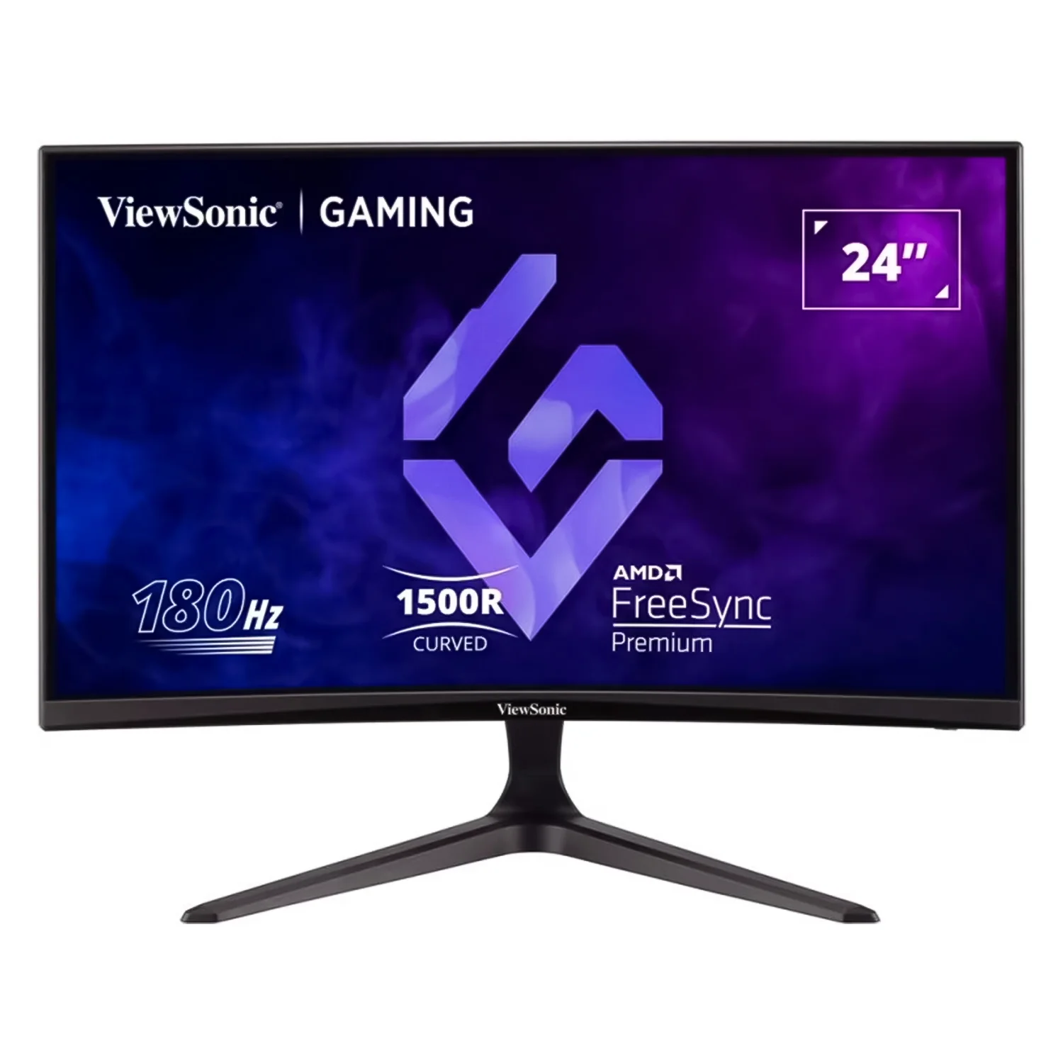Monitor Gamer ViewSonic VX2418C Curved 24" Full HD 180Hz - Preto
