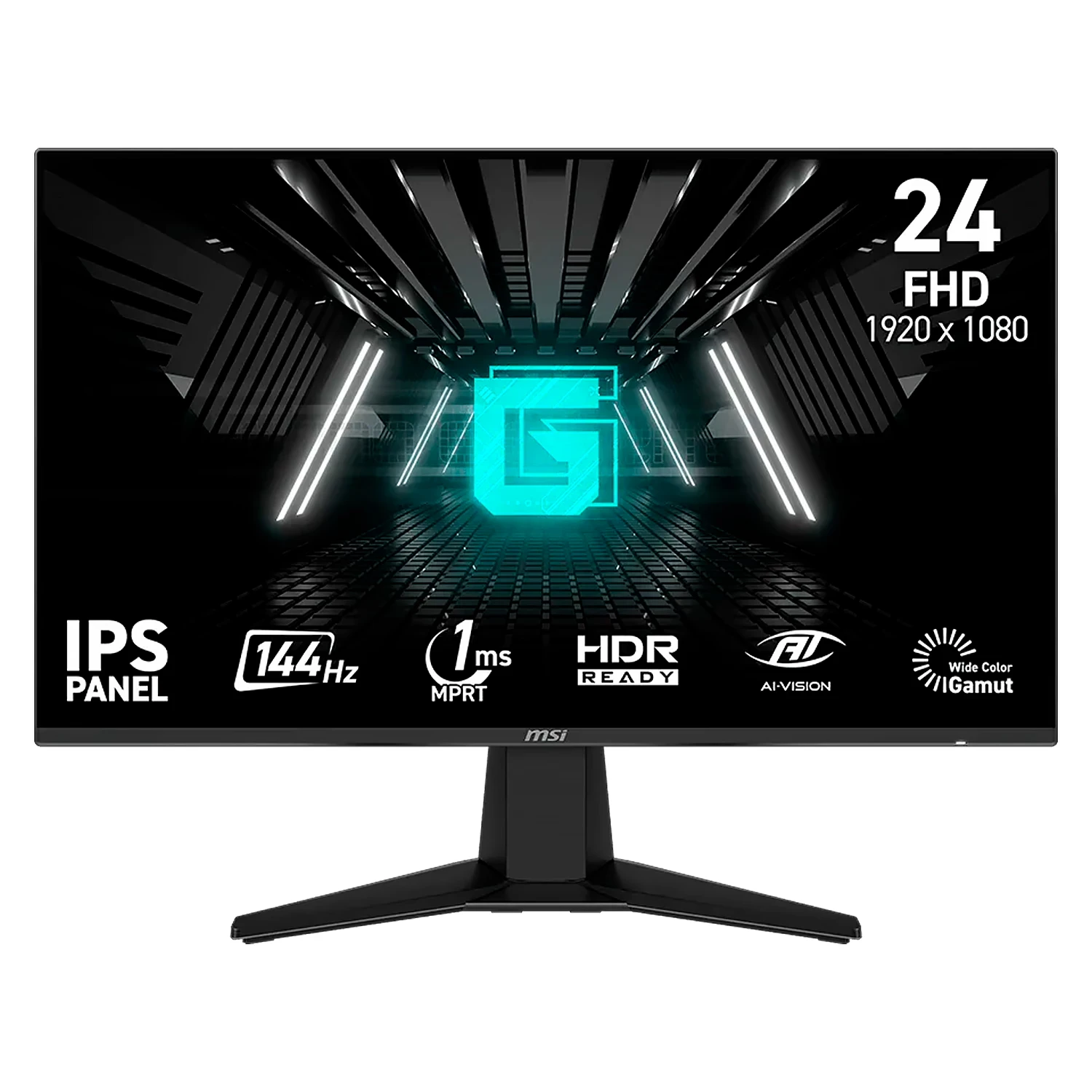 Monitor MSI G242L E14 24" Full HD 144Hz IPS - Preto