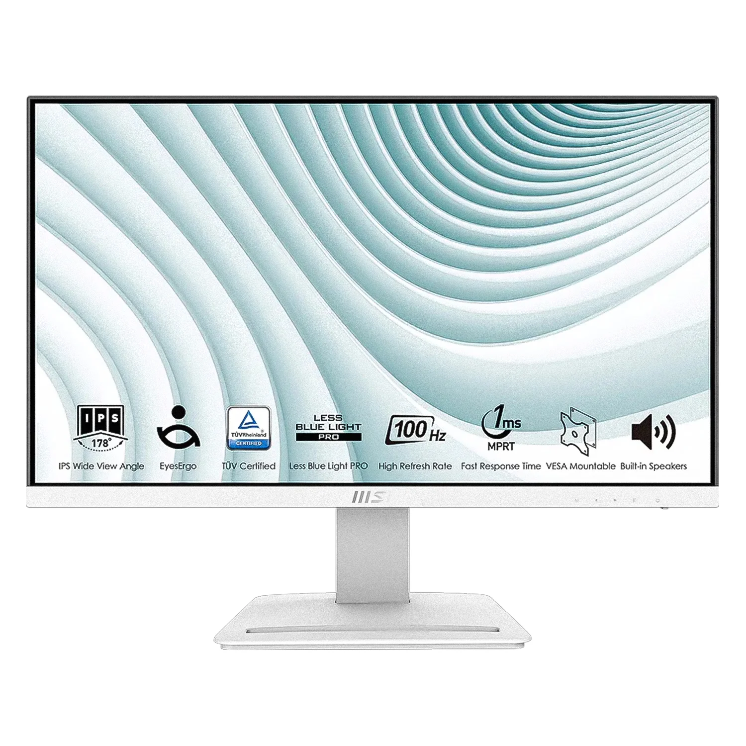 Monitor MSI PRO MP243XW E14 23.8" Full HD 100Hz HDMI DP - Branco