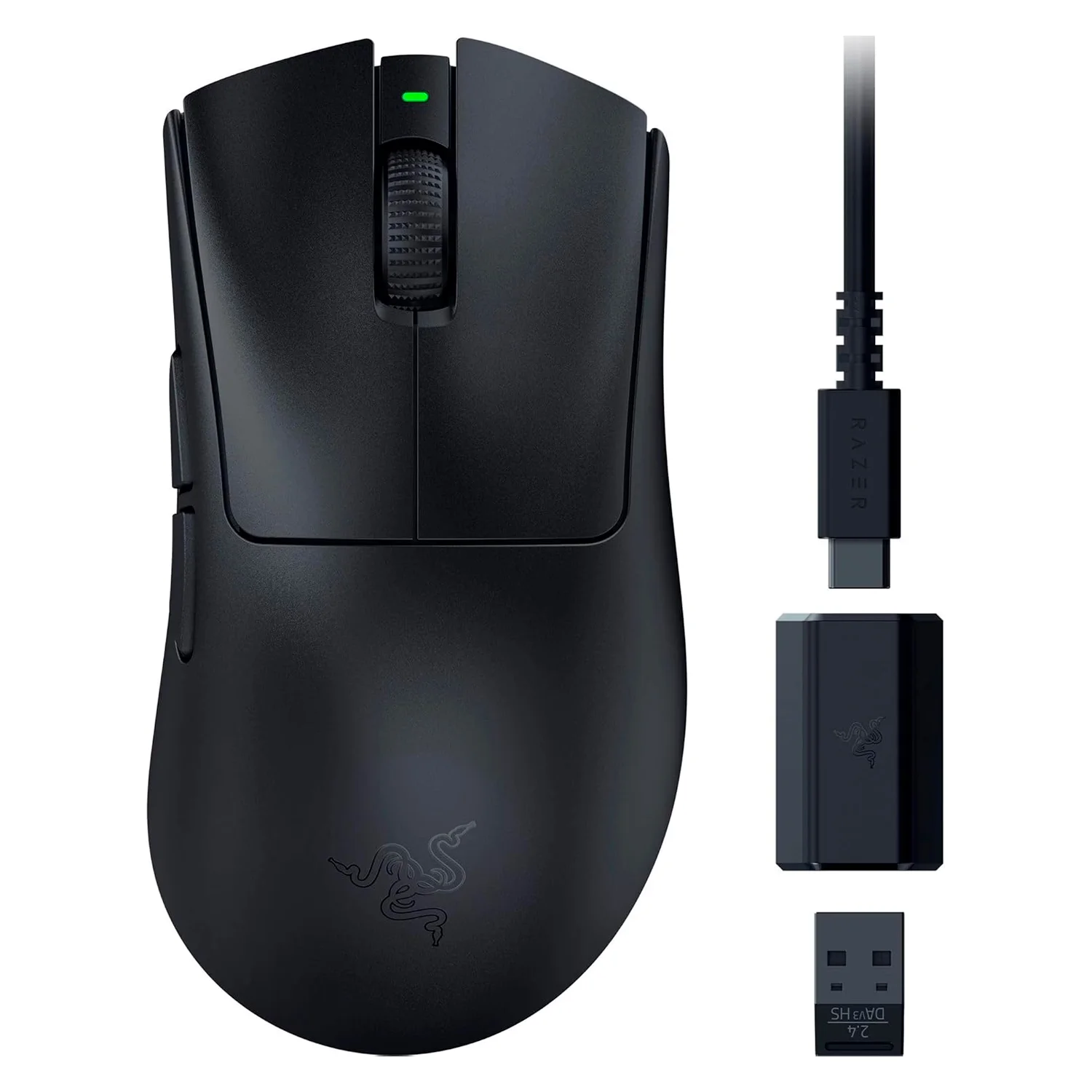 Mouse Gamer Razer DeathAdder V3 HyperSpeed RZ01-05140100-R3U1 26000 DPI Sem Fio - Preto