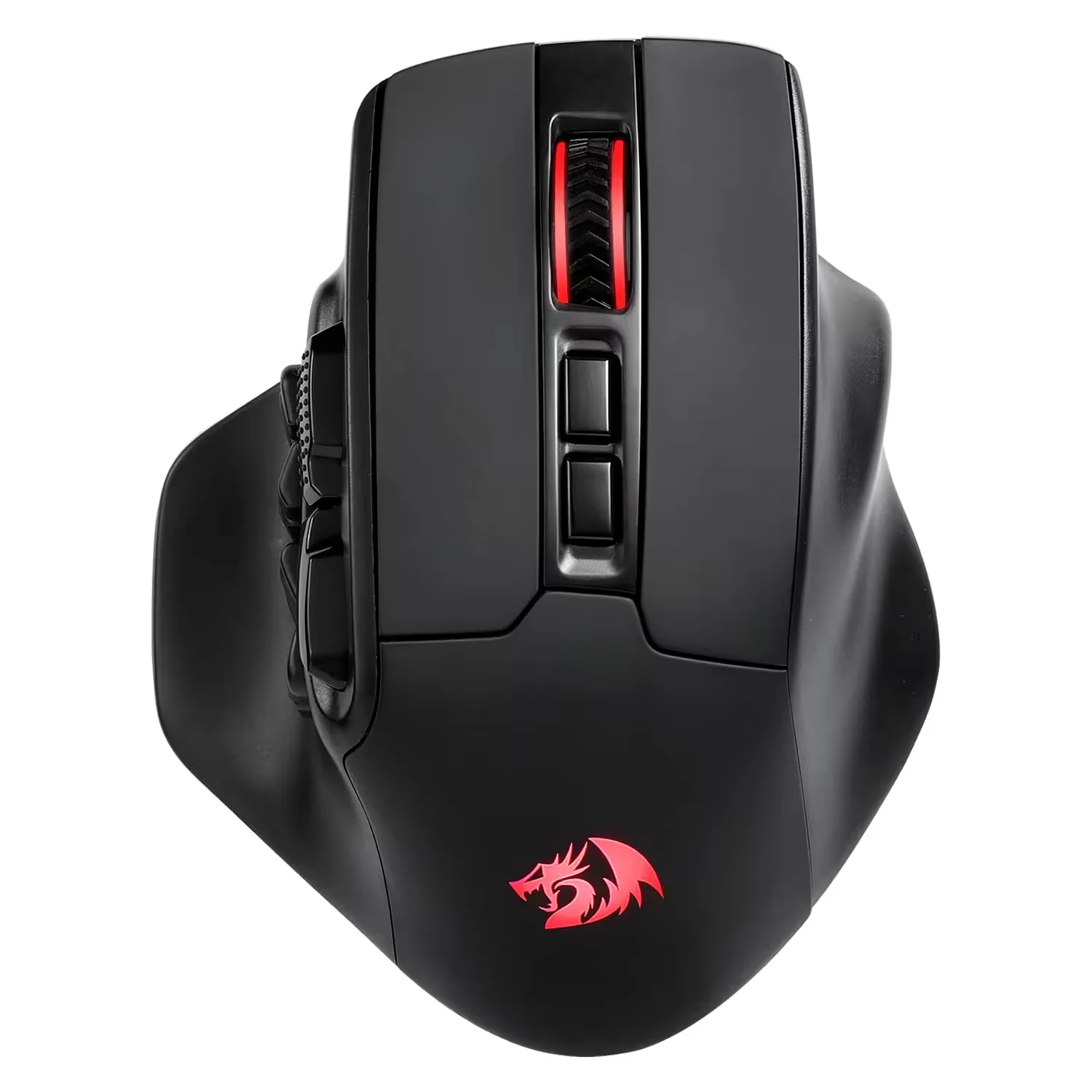 Mouse Gamer Redragon M811 Pro Aatrox MMO Sem Fio - Preto