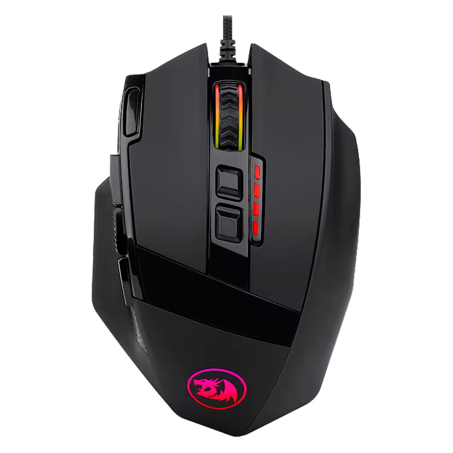 Mouse Gamer Redragon Sniper M801-RGB 12400 DPI USB - Preto