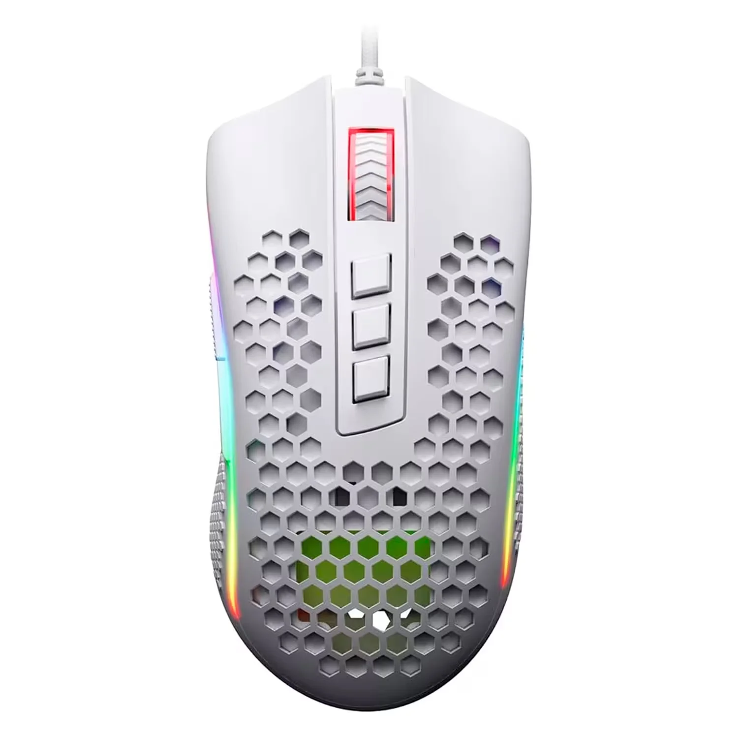 Mouse Gamer Redragon Storm M808W RGB 12400 DPI USB - Branco