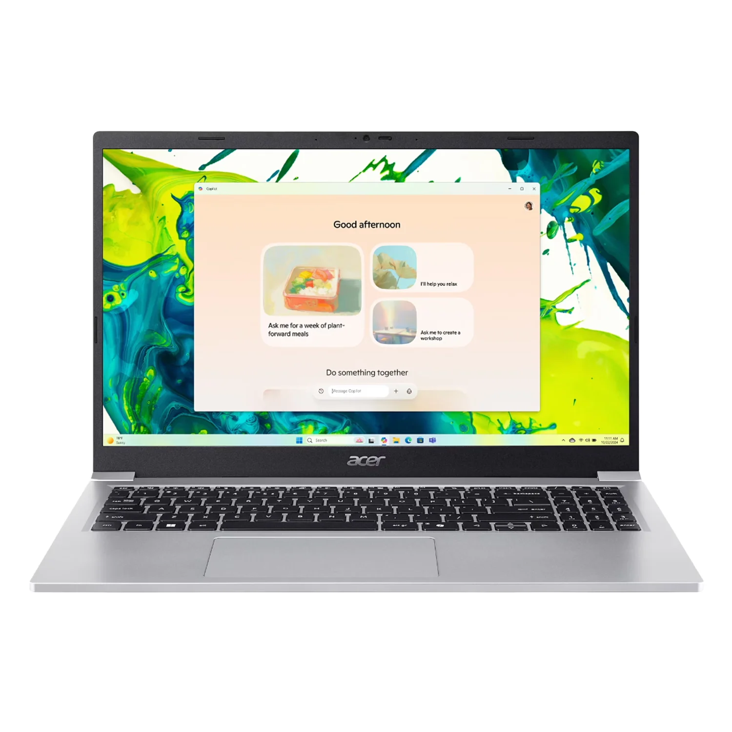 Notebook Acer Aspire Lite AL15-36P-C0M7 15.6" Intel N150 128GB SSD 4GB RAM - Prata