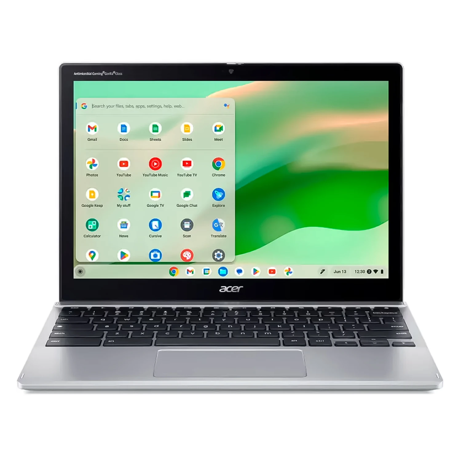 Notebook Acer Chromebook Spin 312 Intel Core i3-N305 8GB RAM 128GB eMMC Tela 12.6" Touch ChromeOS Inglês Prata - CP312-1HN-34Z7