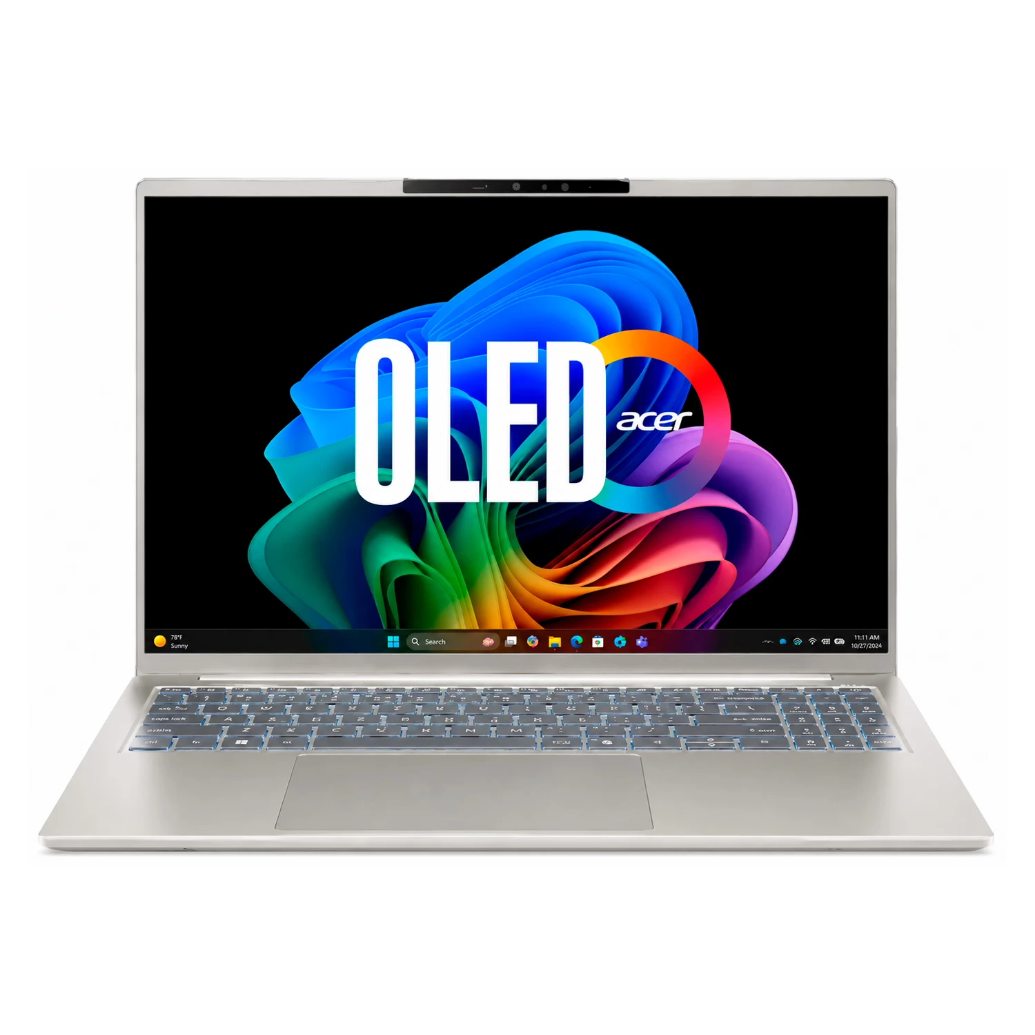 Notebook Acer Swift Go 16 AI Intel Core Ultra 5-322 16GB RAM 512GB SSD Tela 16" WQXGA OLED Windows 11 Inglês Prata - SFG16-I71T-51LC