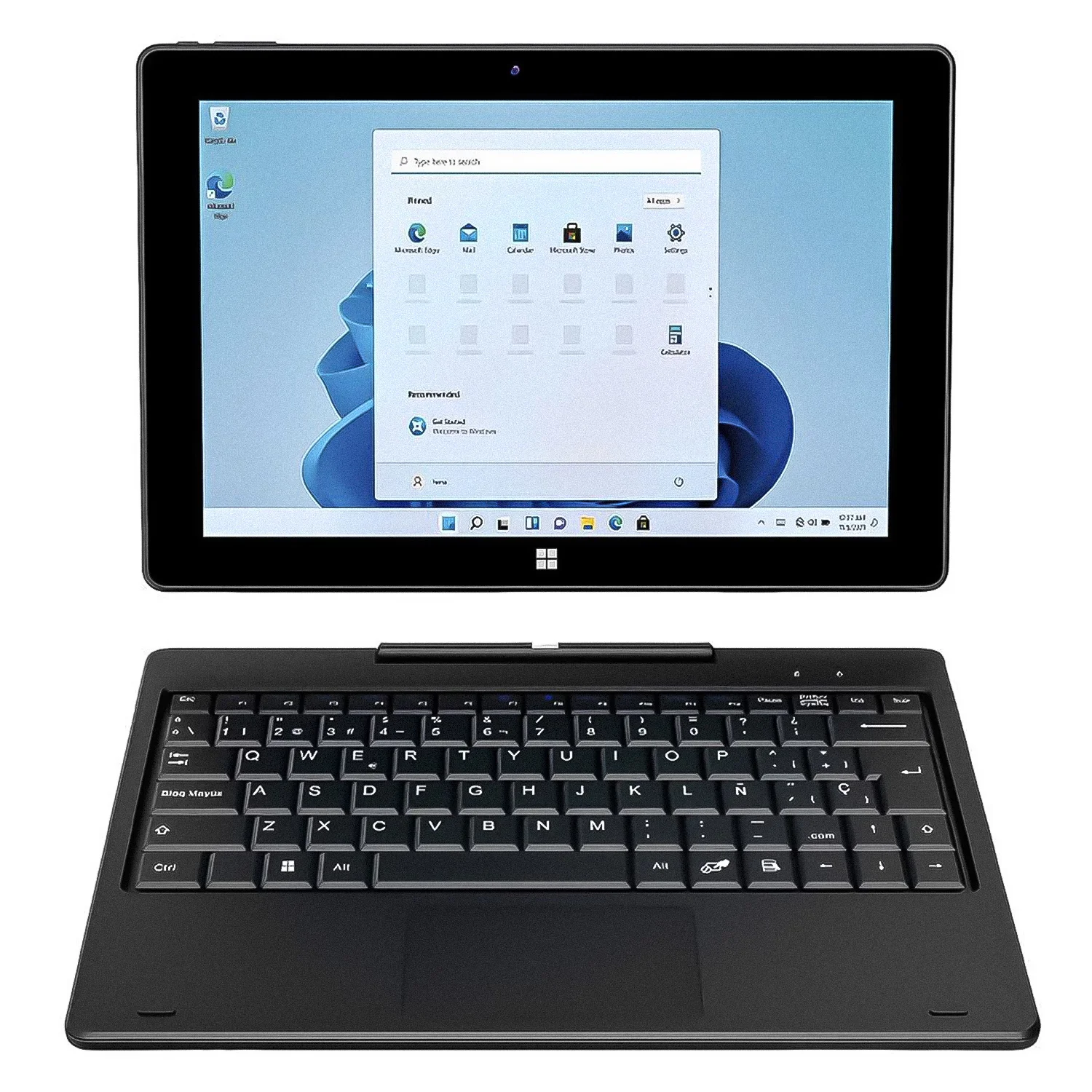Notebook Advance N4058BK 10.1" HD Touch Intel Celeron N4020 128GB eMMC 8GB RAM Windows 11 Espanhol - Preto