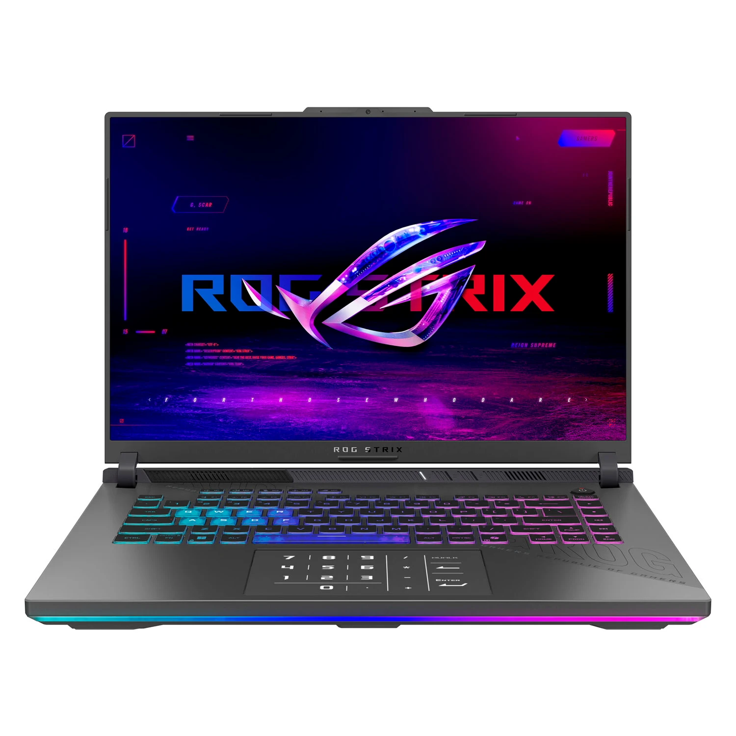 Notebook Asus ROG Strix G16 G614FP-DS96 AMD Ryzen 9-9955HX RTX 5070 32GB RAM 1TB SSD Tela 16" 2.5K Windows 11 Inglês Preto - G614FP-DS96