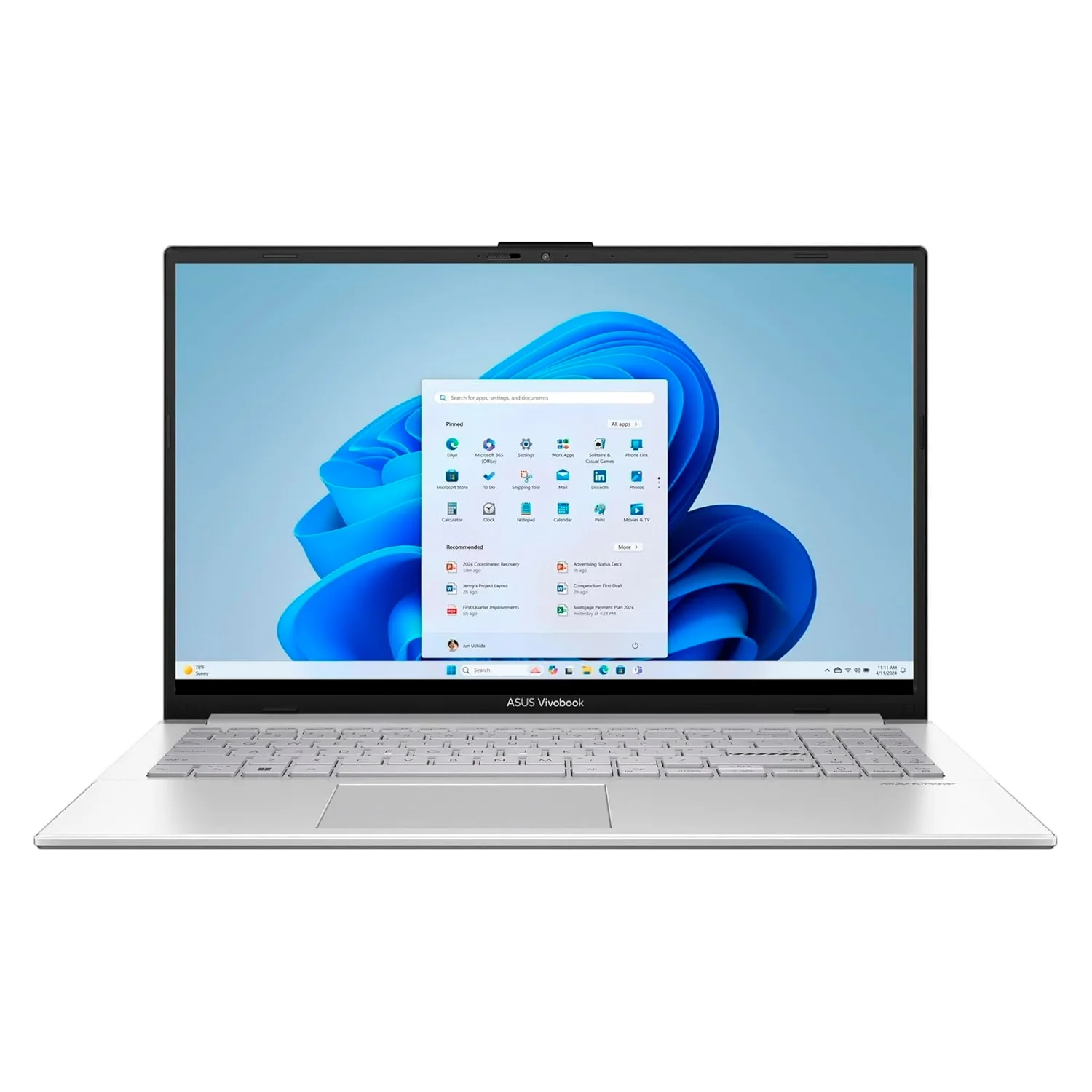 Notebook Asus Vivobook Go 15 E1504FA-WH56 15.6" AMD Ryzen 5-7520U 512GB SSD 16GB RAM - Prata