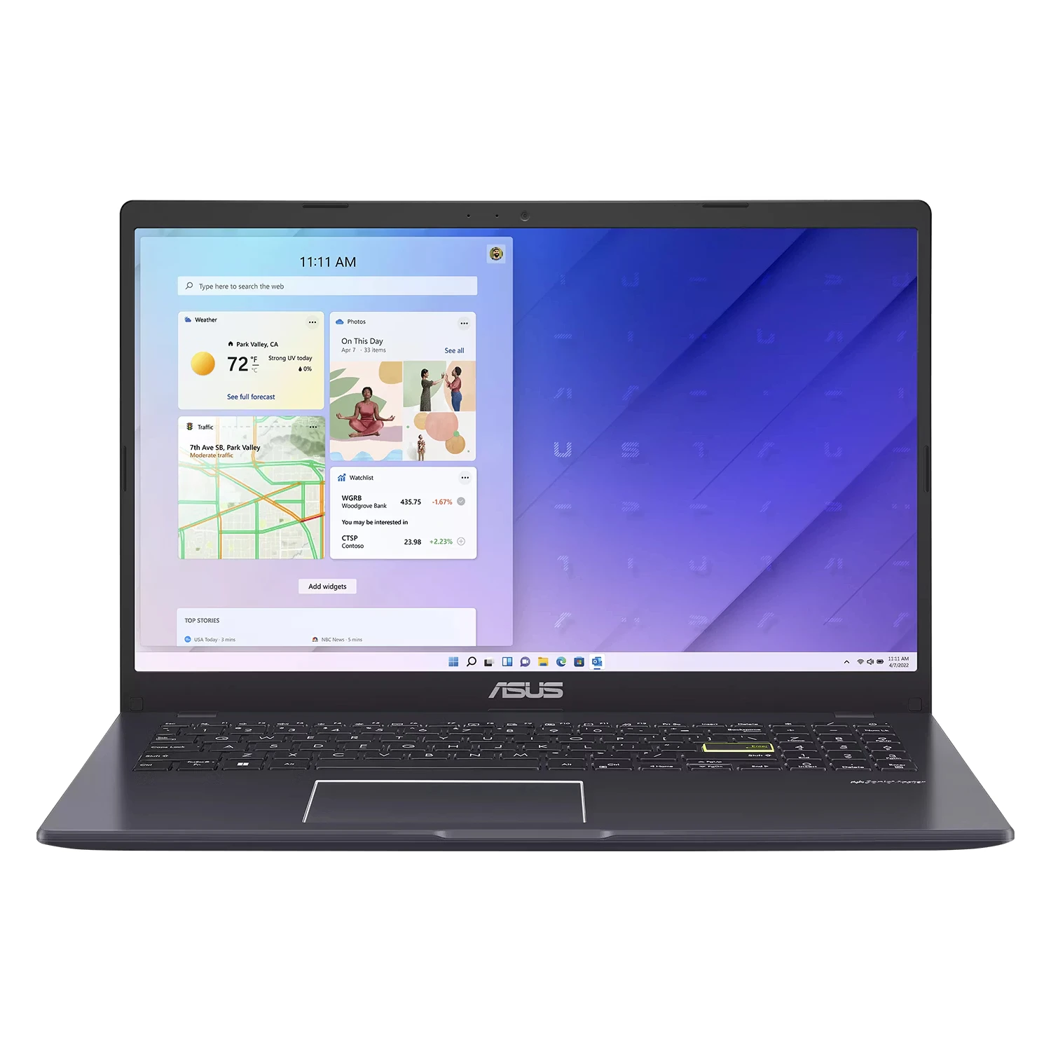 Notebook Asus Vivobook Go 15 Intel Celeron N4500 4GB RAM 128GB eMMC Tela 15.6" Full HD Windows 11 Espanhol Preto - E510KA-BQ1203W
