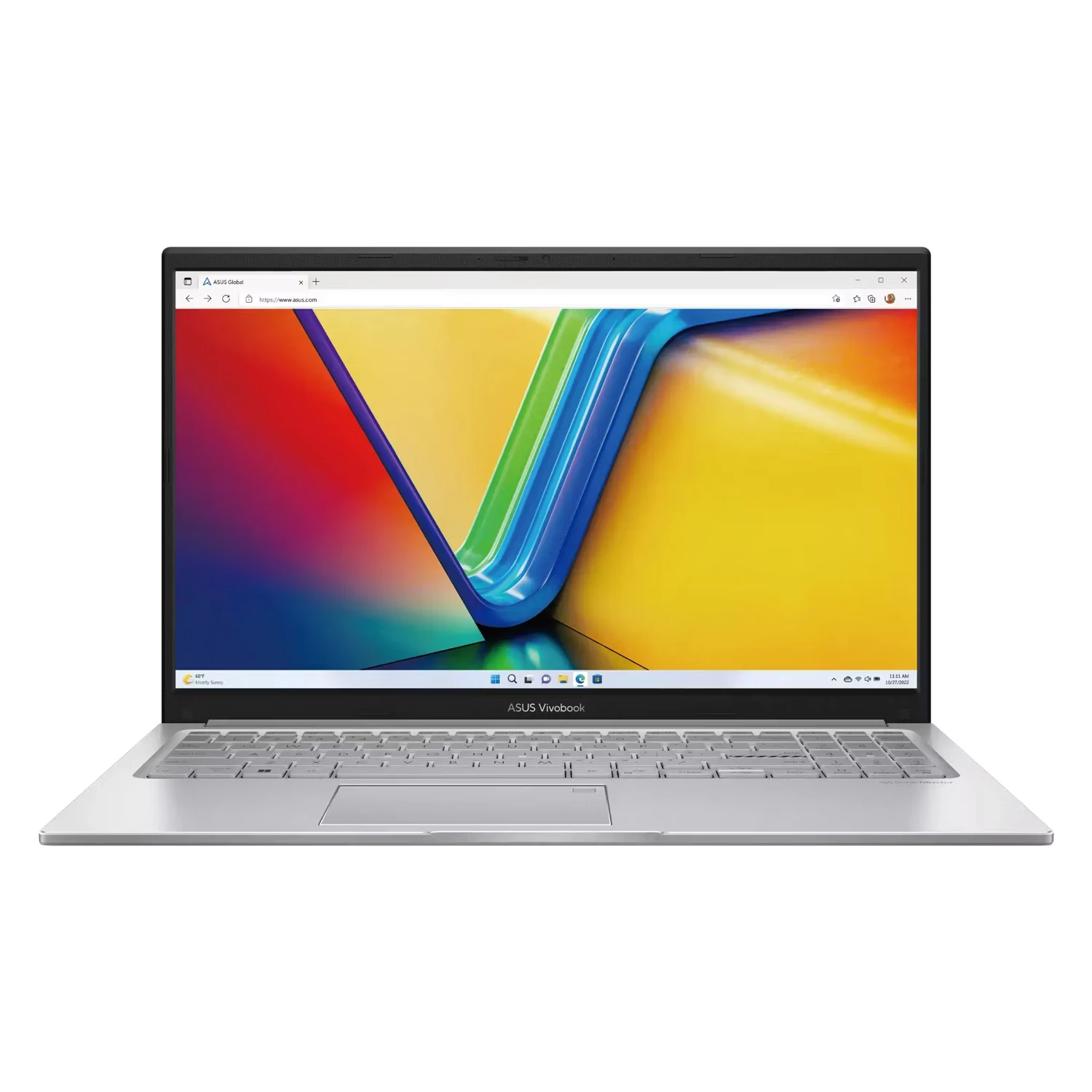 Notebook Asus Vivobook Intel Core 7-150U 8GB RAM 512GB SSD Tela 15.6" Full HD Touch Windows 11 Inglês Prata - F1504VAP-NB71T
