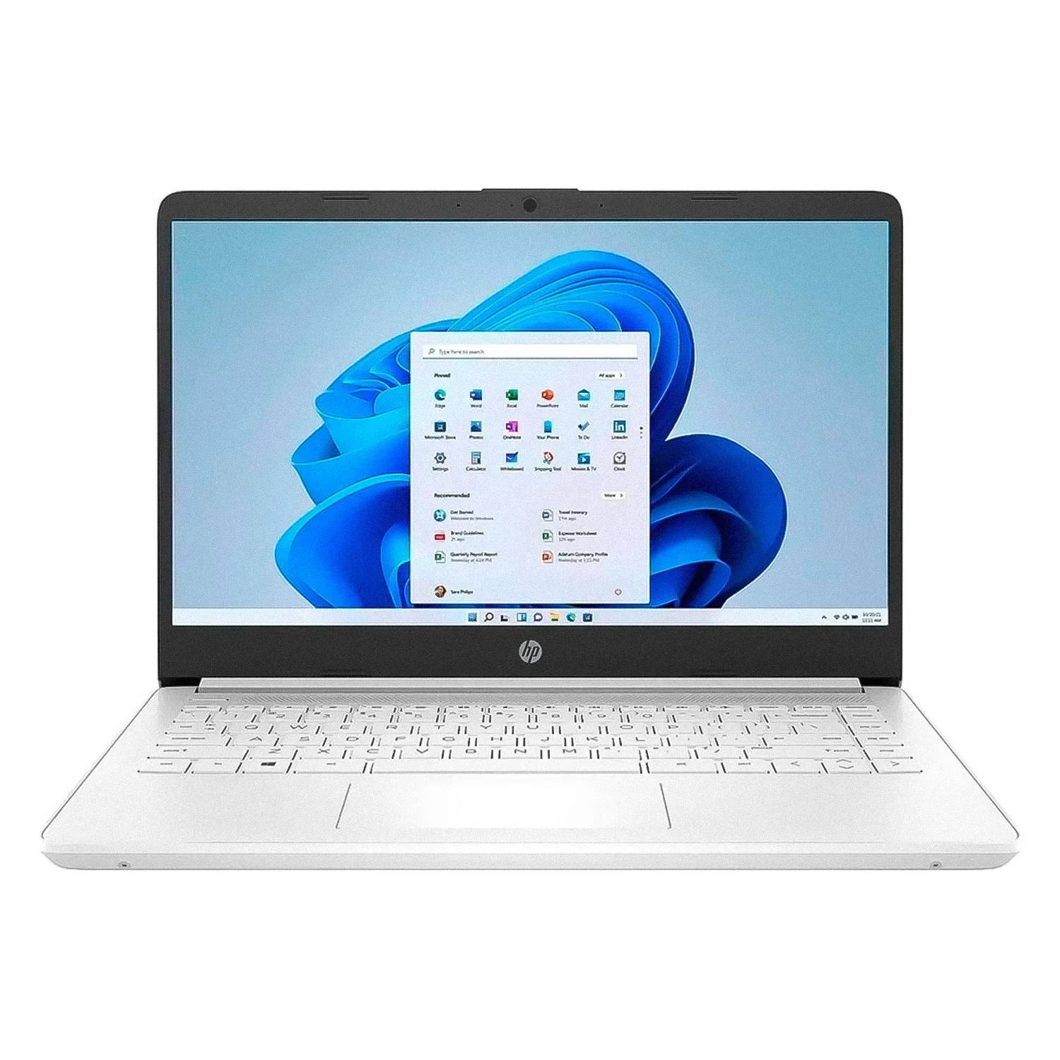 Notebook HP 14-DQ3000DX 14" Intel Celeron N4500 64GB EMMC 4GB RAM Inglês - Branco