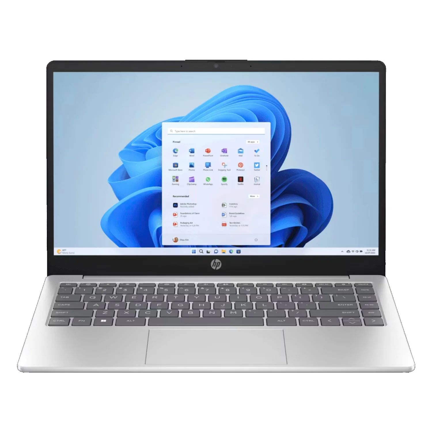 Notebook HP 14-EP0299NR 14" Intel Core i3-N305 256GB SSD 8GB RAM - Prata