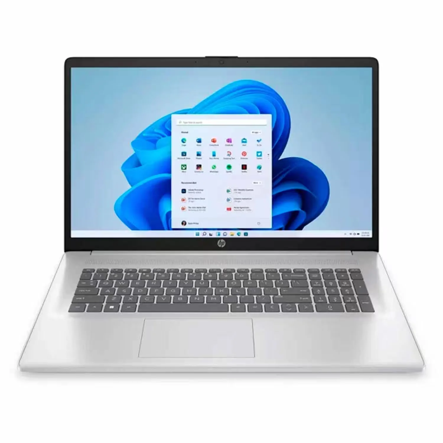 Notebook HP 17-CN0001TG 17.3" Intel Pentium N5030 128GB 4GB RAM - Prata