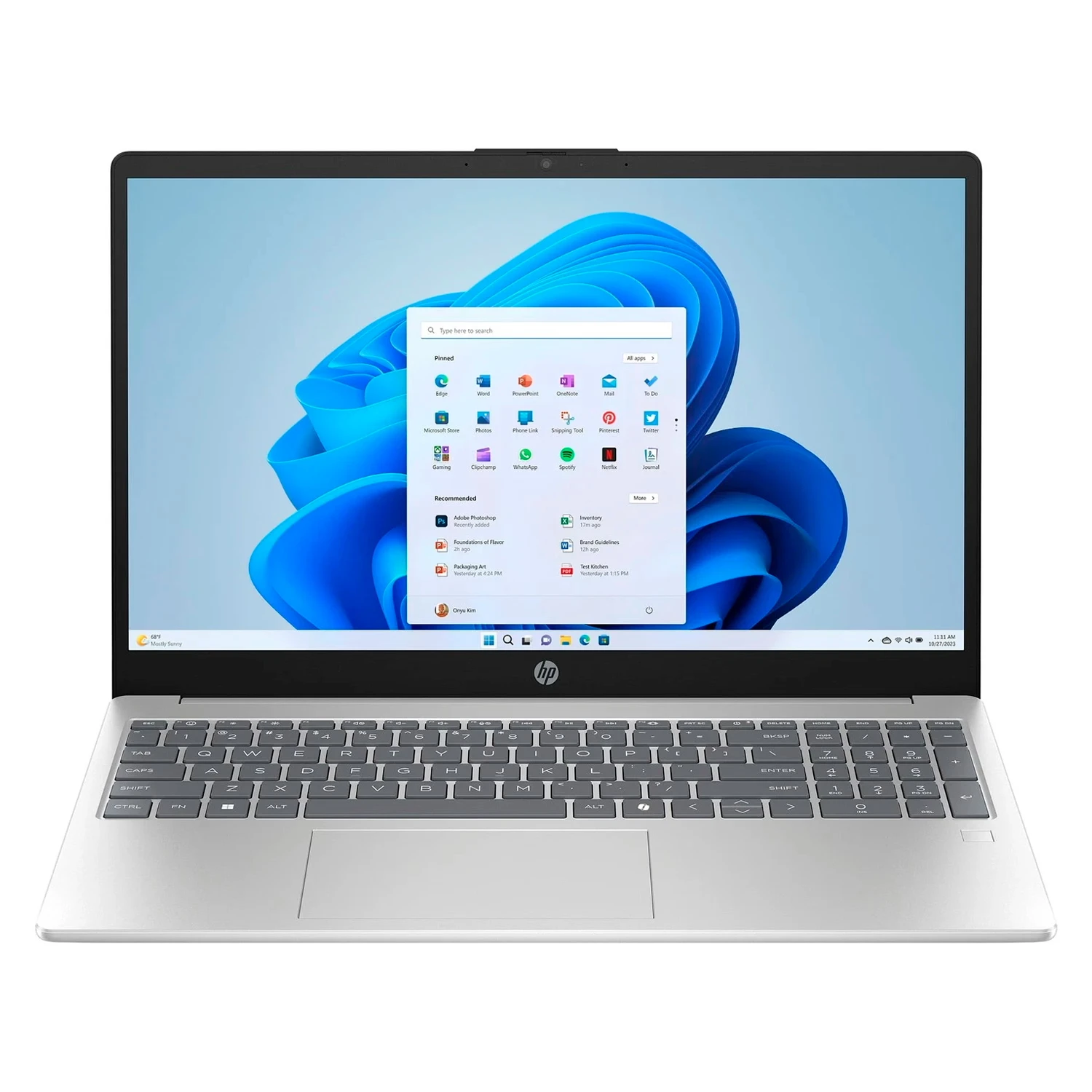 Notebook HP Intel Core 5-120U 8GB RAM 512GB SSD Tela 15.6" Windows 11 Prata - 15-FD0153WM