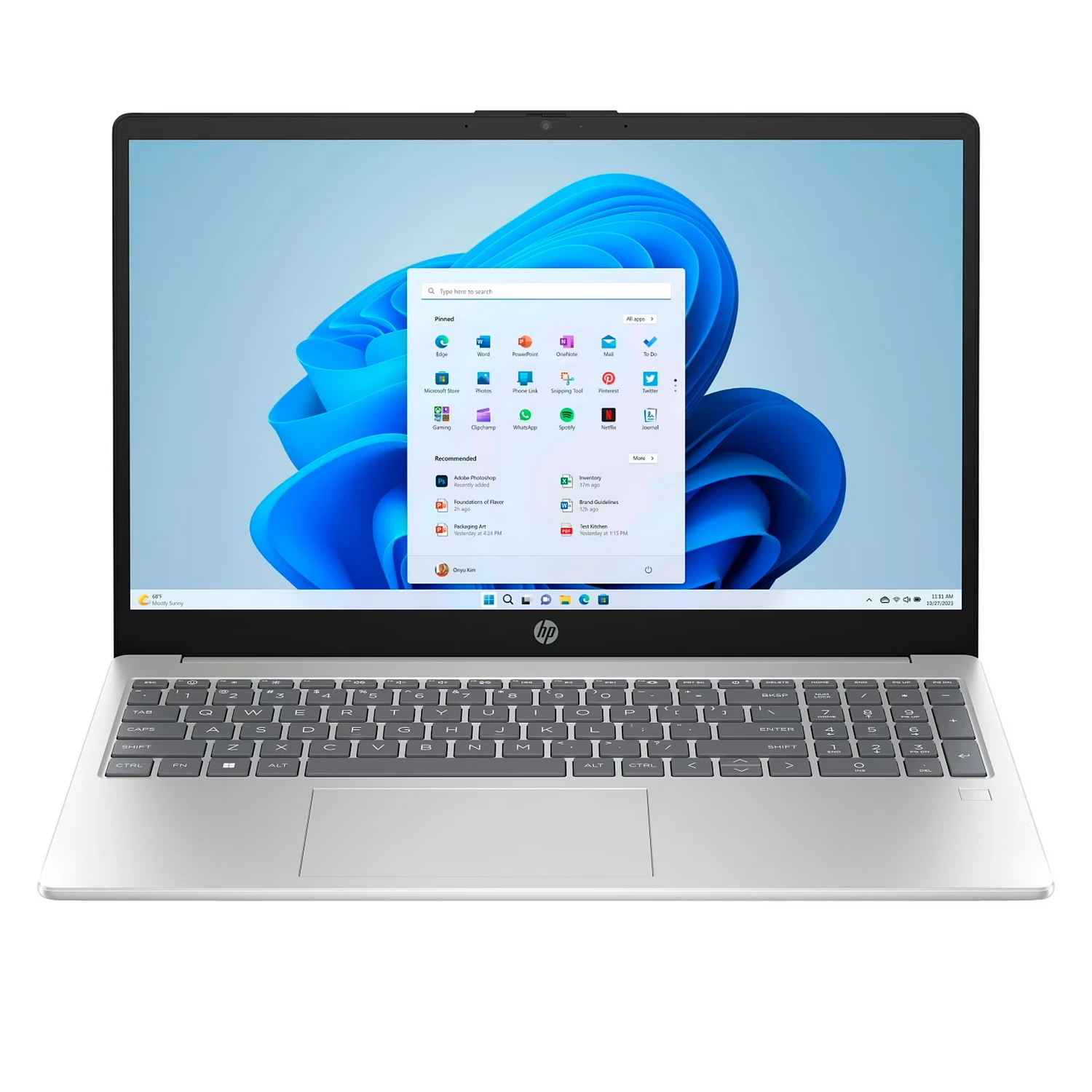 Notebook HP Intel Core Ultra 5-225U 8GB RAM 512GB SSD Tela 15.6" Touch Windows 11 Inglês Prata - 15-FD2050WM