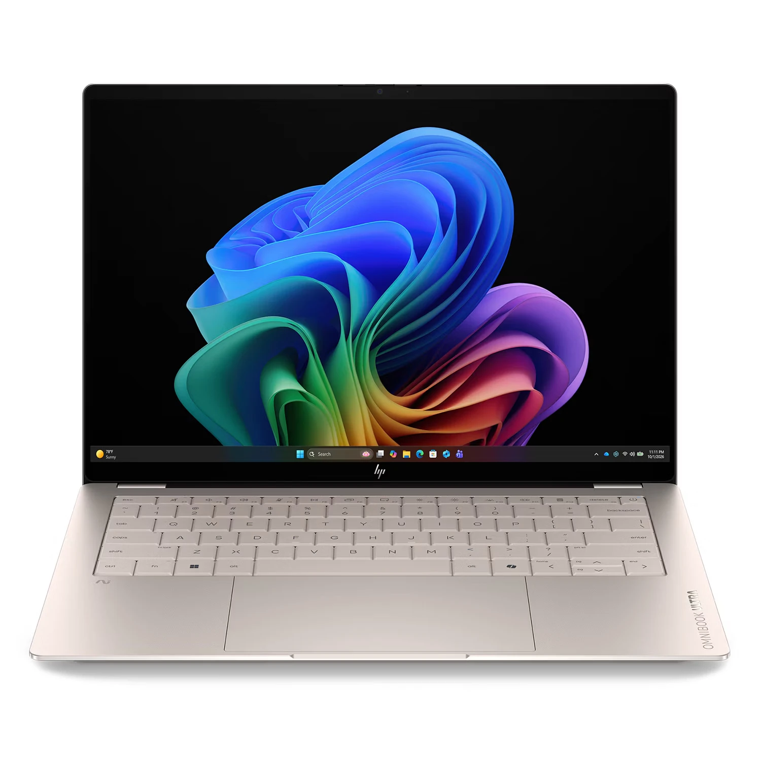 Notebook HP OmniBook Ultra Intel Core Ultra 7-356H 16GB RAM 1TB SSD Tela 14" OLED Touch Windows 11 Inglês Dourado - 14-KD0013DX