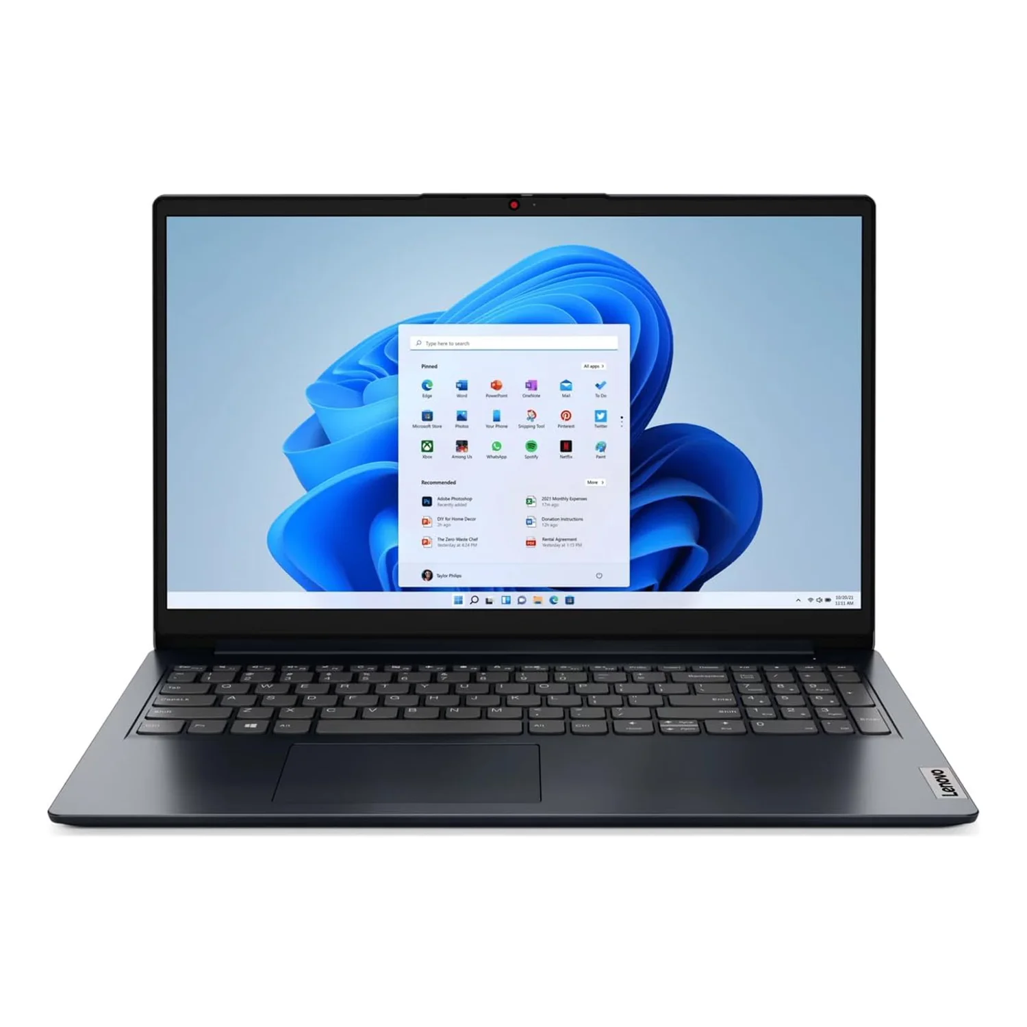 Notebook Lenovo Ideapad 1 15AMN7 82VG00BJUS 15.6" AMD Ryzen 3 7320U 256GB SSD 8GB RAM - Azul
