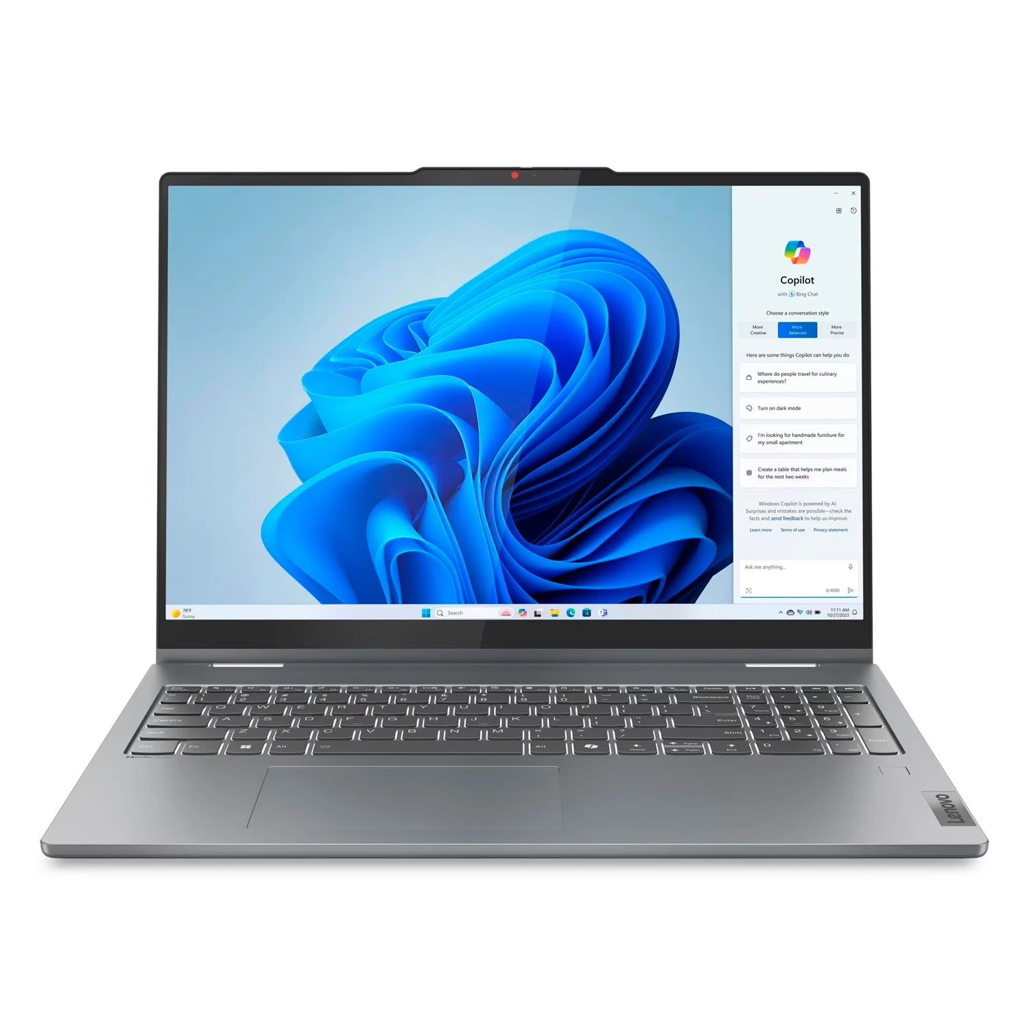 Notebook Lenovo IdeaPad 5i Intel Core 5-120U 16GB RAM 512GB SSD Tela 16" Full HD Touch Windows 11 Inglês Cinza - 83DU004VUS