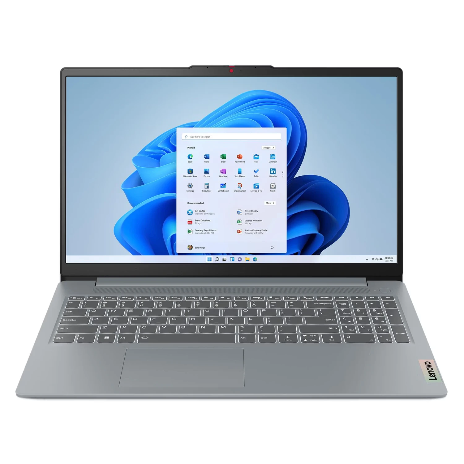 Notebook Lenovo IdeaPad Slim 3 AMD Ryzen 5-7520U 16GB RAM 512GB SSD Tela 15.6" Full HD FreeDOS Inglês Cinza - 82XQ00JYRM
