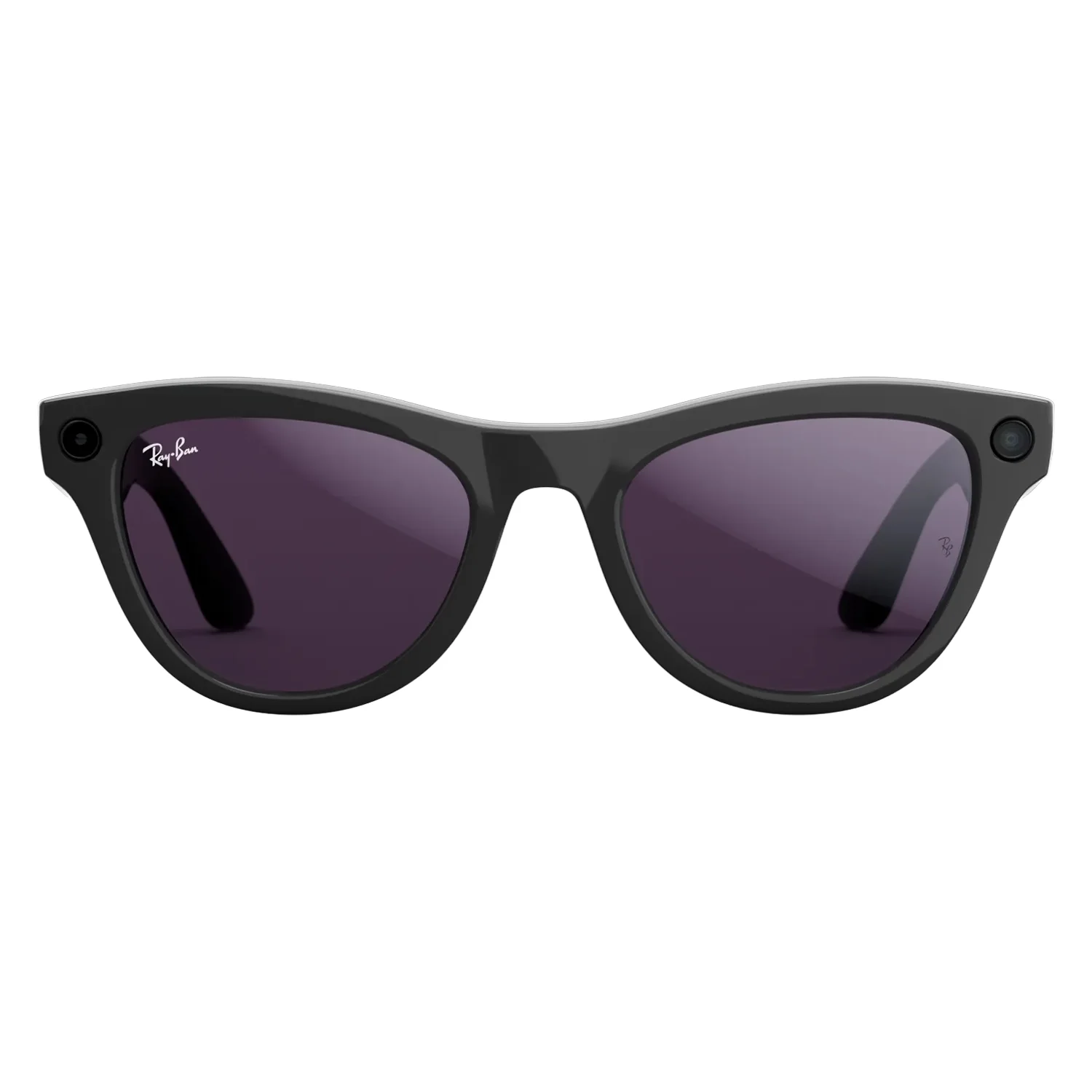 Óculos de Sol Ray-Ban Skyler Gen 2 RW40143 WiFi Meta IA 32GB - Preto Brilhante Transitions Ametista