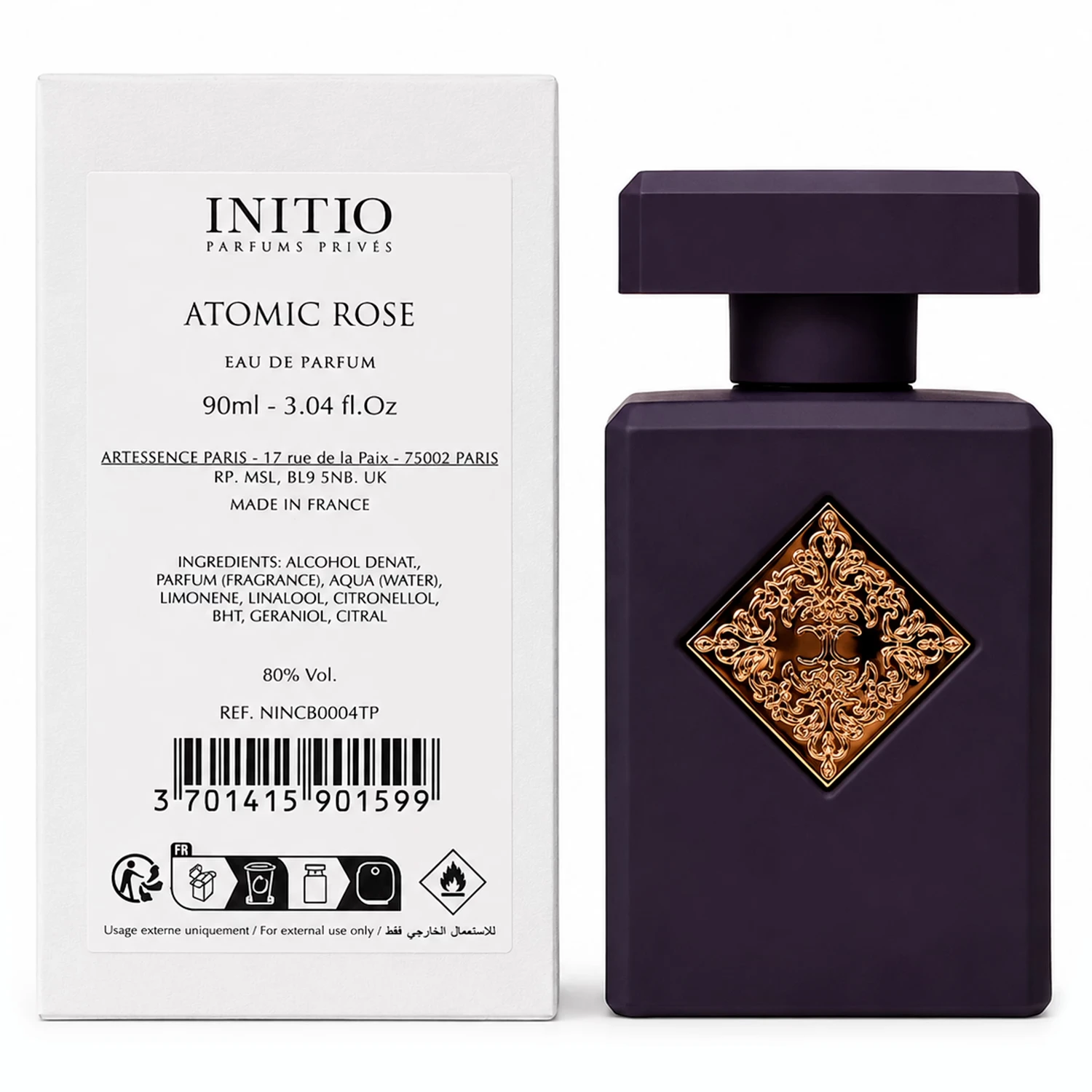 Perfume Initio Atomic Rose Eau de Parfum Unissex 90ml - (Tester)