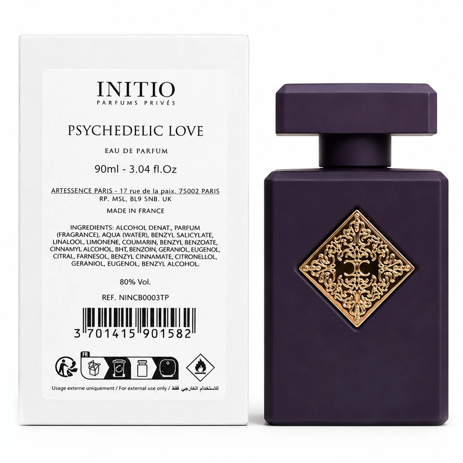 Perfume Initio Psychedelic Love Eau de Parfum Unissex 90ml - (Tester)