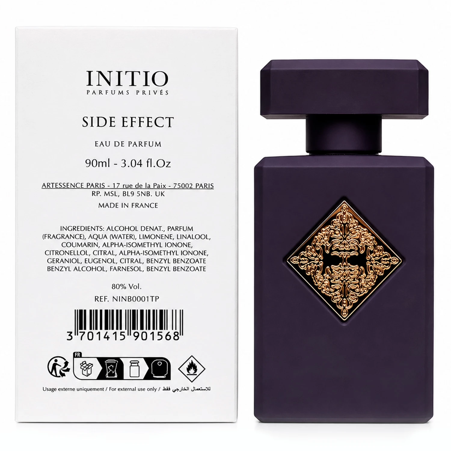 Perfume Initio Side Effect Eau de Parfum Unissex 90ml - (Tester)