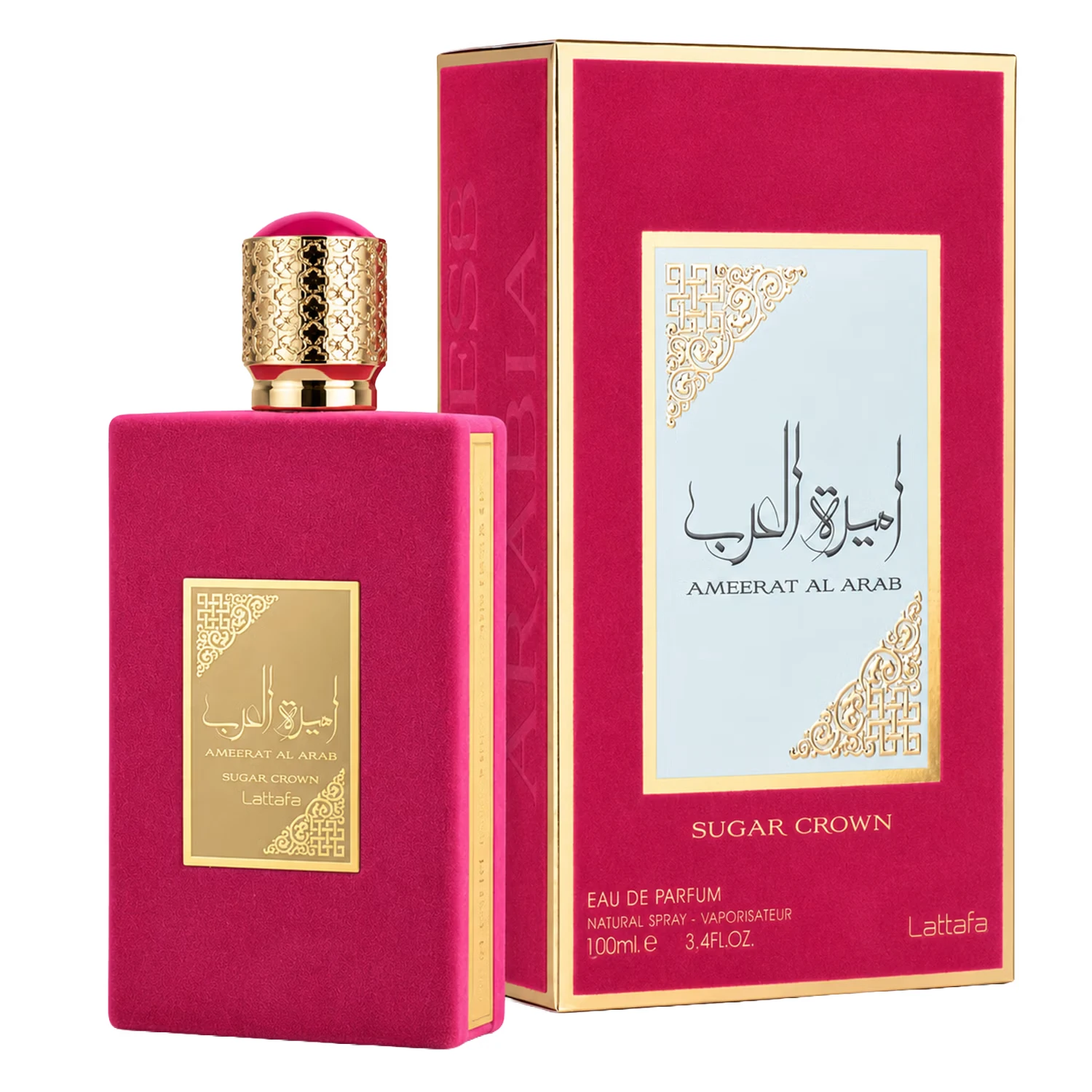 Perfume Lattafa Ameerat Al Arab Sugar Crown Eau de Parfum Feminino 100ml